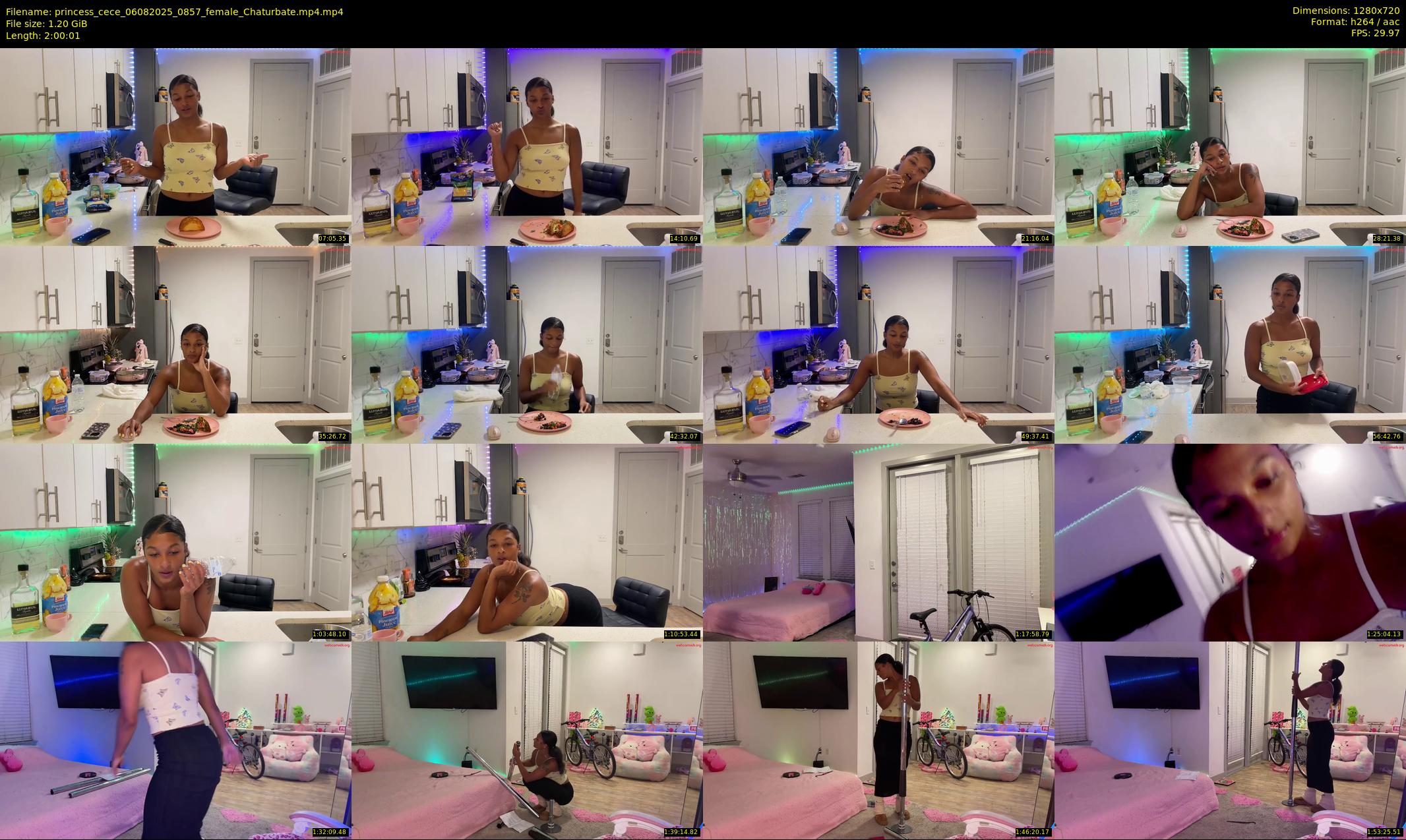 princess_cece — 121 minute Chaturbate female cam show recording, 720p, Aug 6, 2025