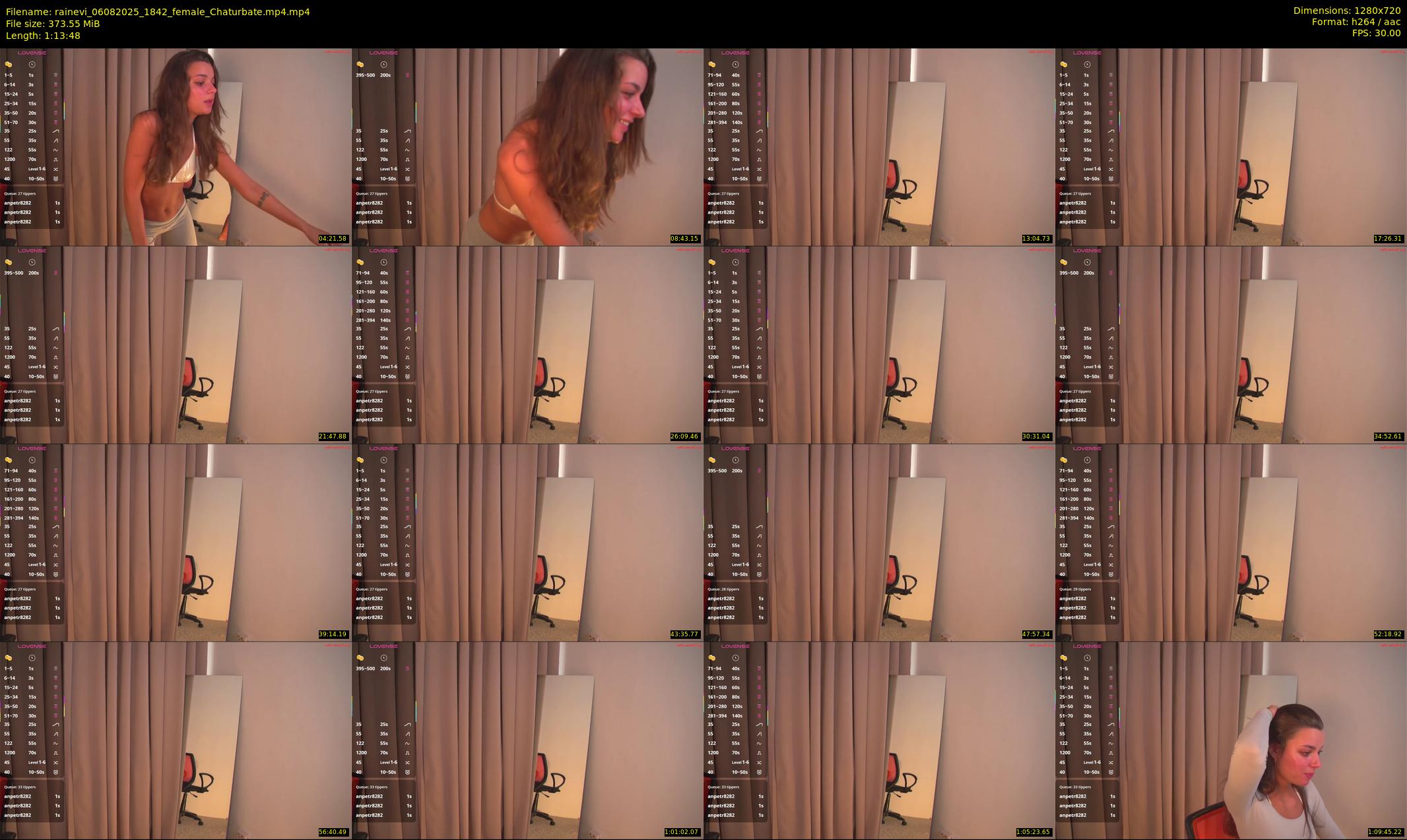 rainevi — 74 minute Chaturbate female cam show recording, 720p, Aug 6, 2025