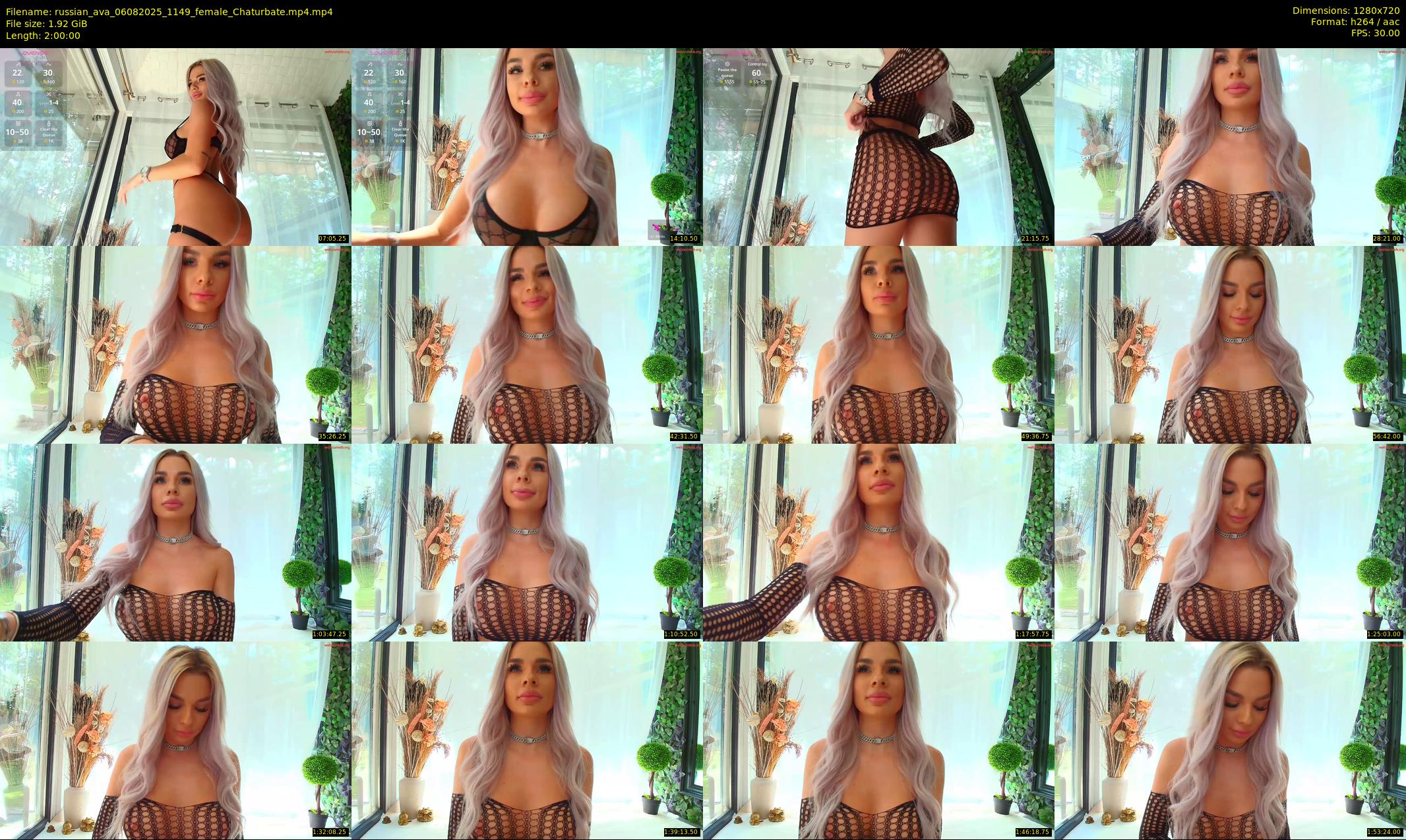 russian_ava — 120 minute Chaturbate female cam show recording, 720p, Aug 6, 2025