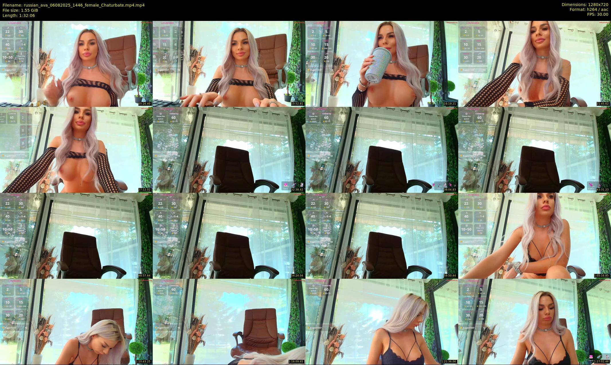 russian_ava — 93 minute Chaturbate female cam show recording, 720p, Aug 6, 2025