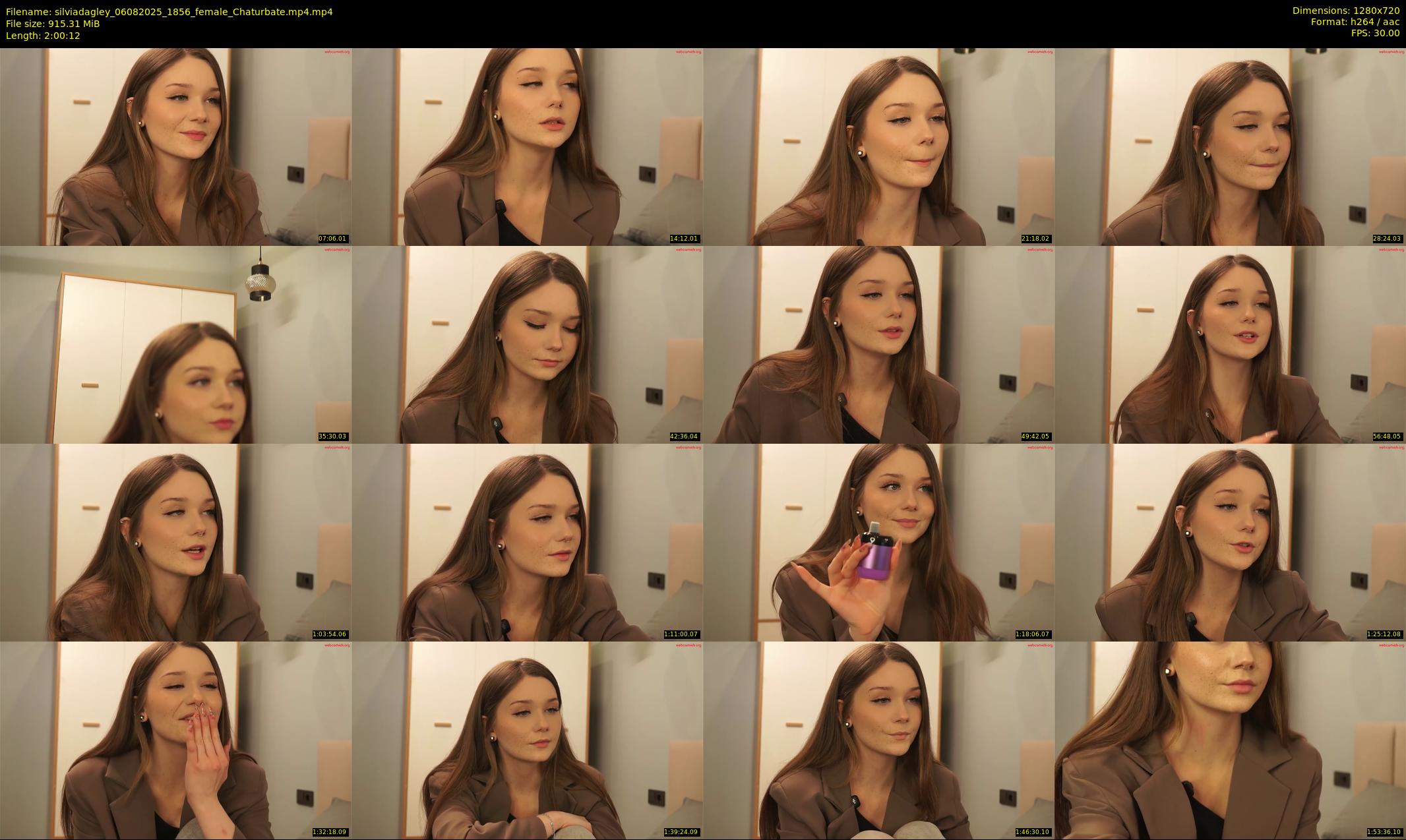 silviadagley — 121 minute Chaturbate female cam show recording, 720p, Aug 6, 2025