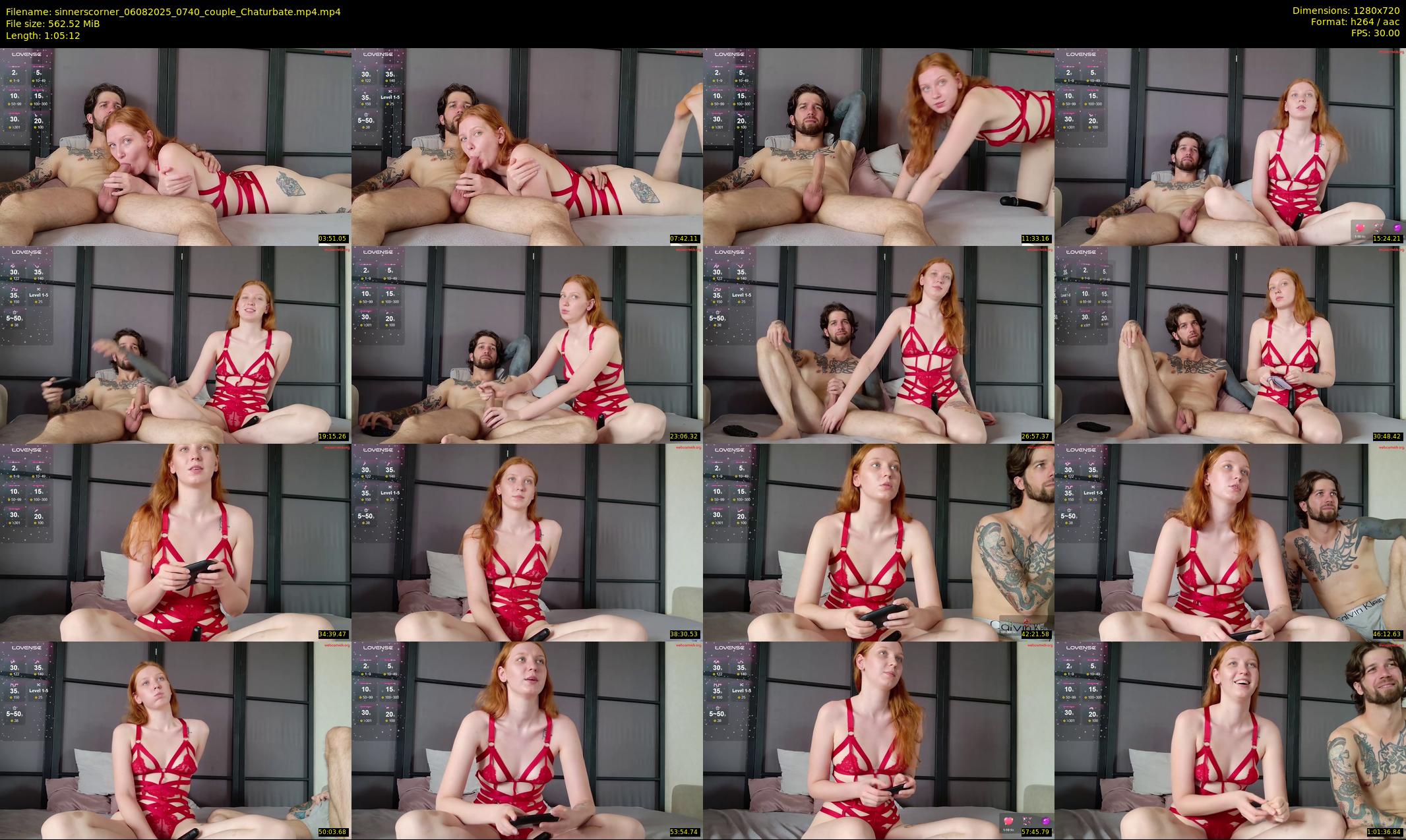 sinnerscorner — 66 minute Chaturbate couple cam show recording, 720p, Aug 6, 2025