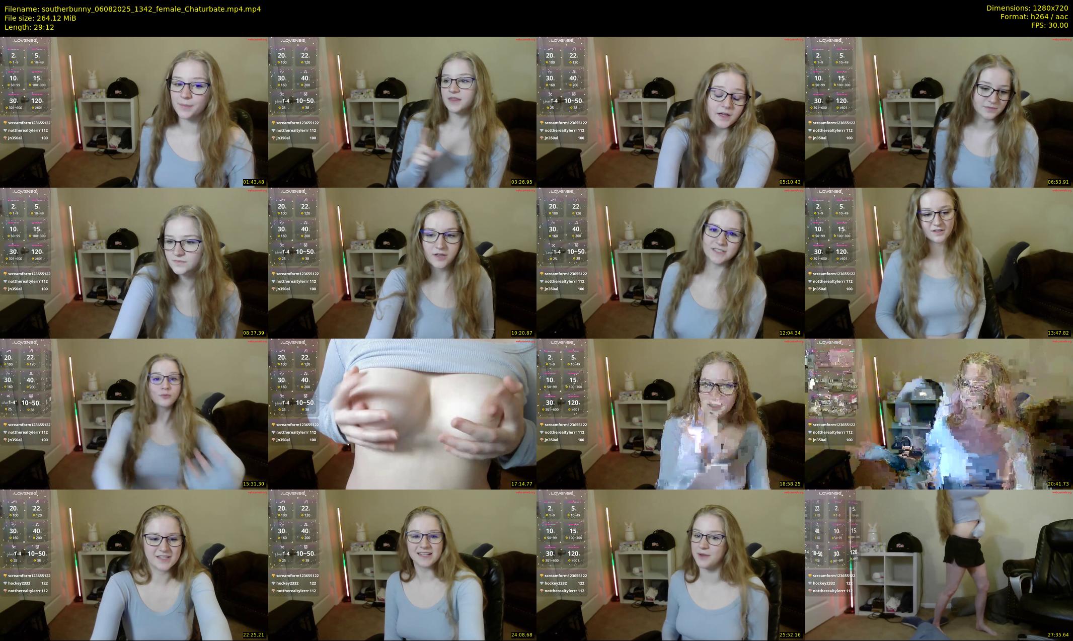 southerbunny — 30 minute Chaturbate female cam show recording, 720p, Aug 6, 2025