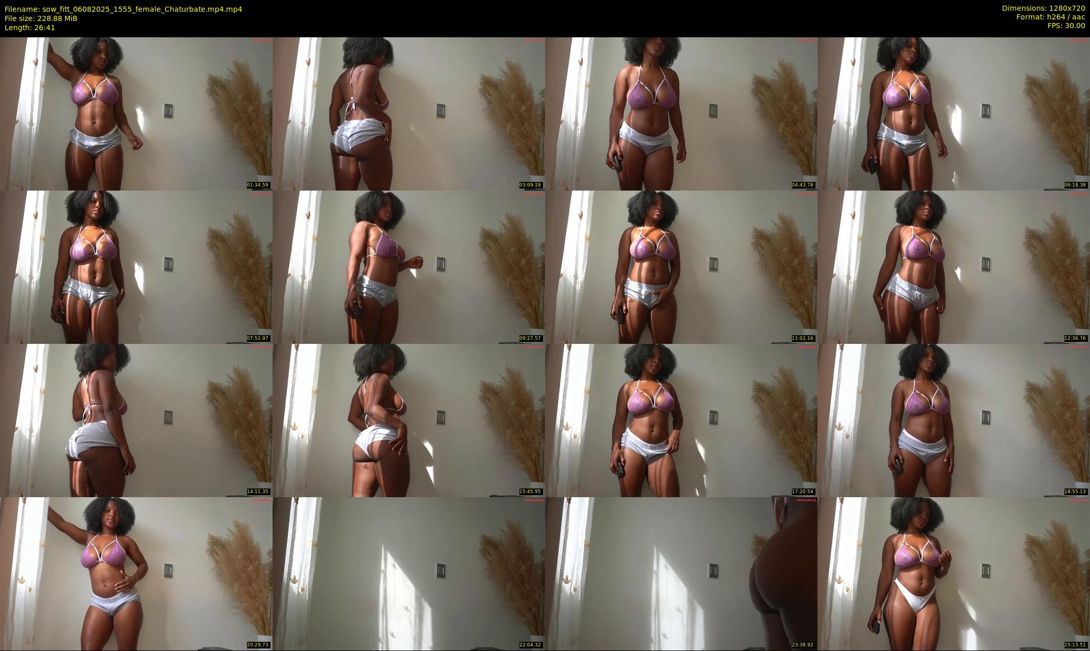 sow_fitt — 27 minute Chaturbate female cam show recording, 720p, Aug 6, 2025