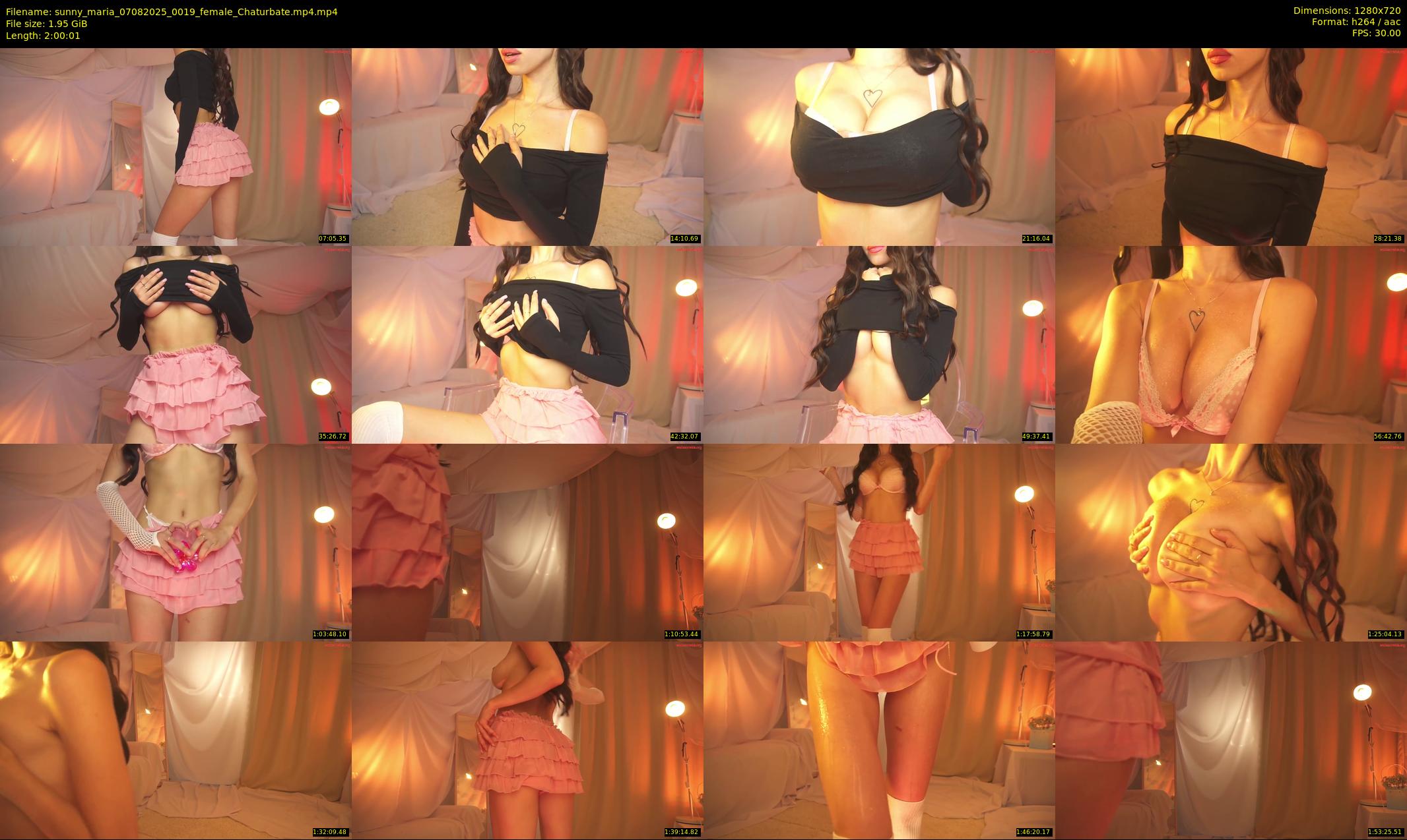 sunny_maria — 121 minute Chaturbate female cam show recording, 720p, Aug 7, 2025