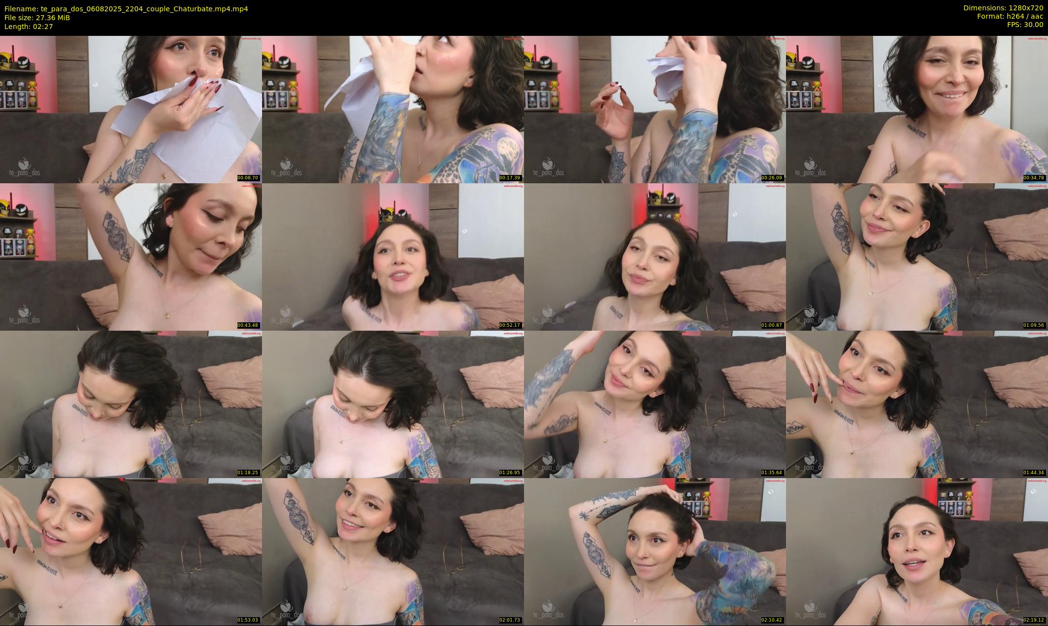 te_para_dos — 3 minute Chaturbate couple cam show recording, 720p, Aug 6, 2025