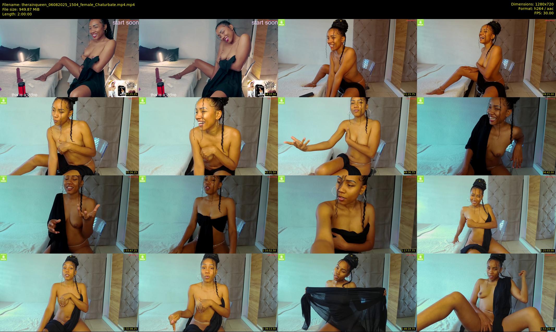 therainqueen — 120 minute Chaturbate female cam show recording, 720p, Aug 6, 2025