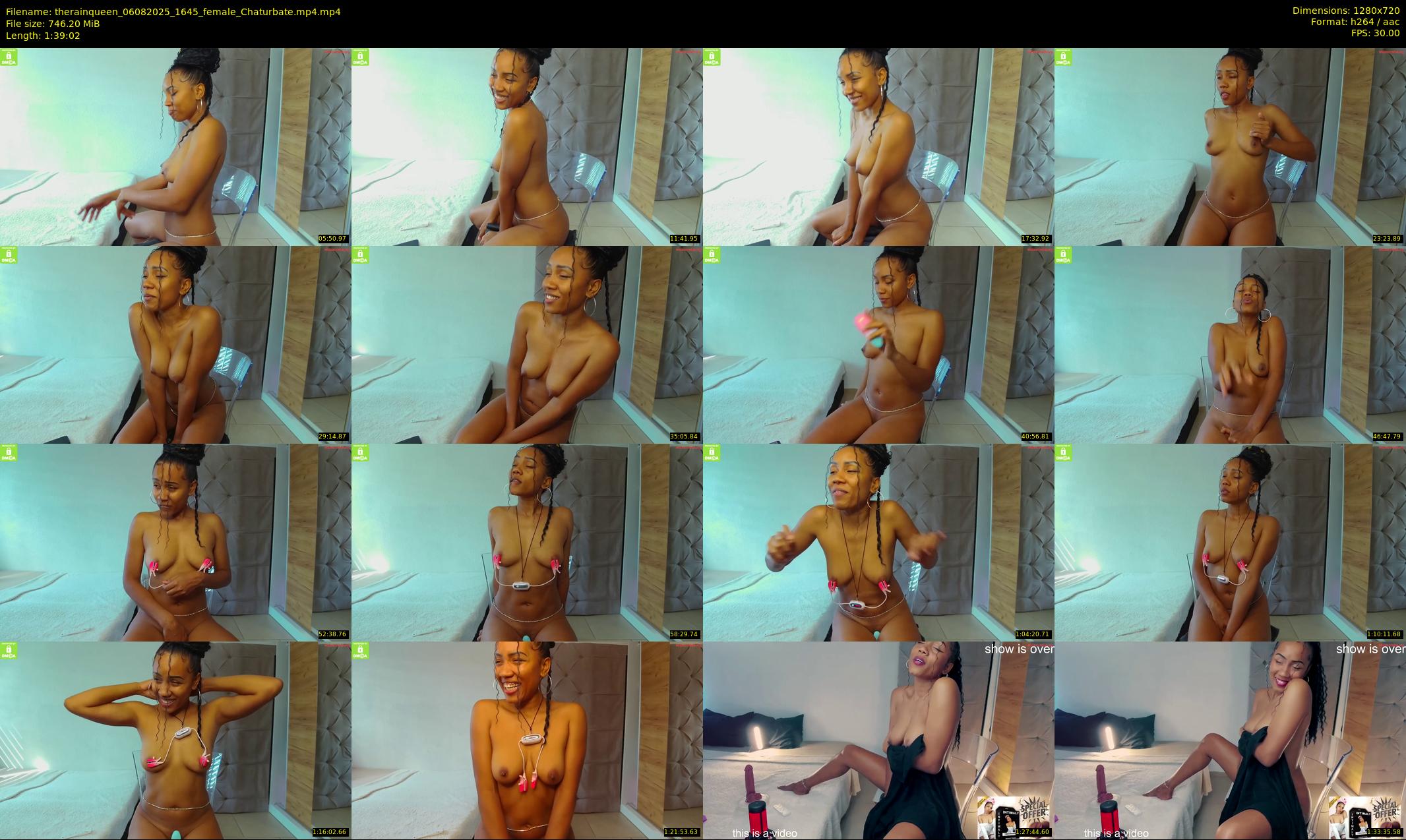 therainqueen — 100 minute Chaturbate female cam show recording, 720p, Aug 6, 2025