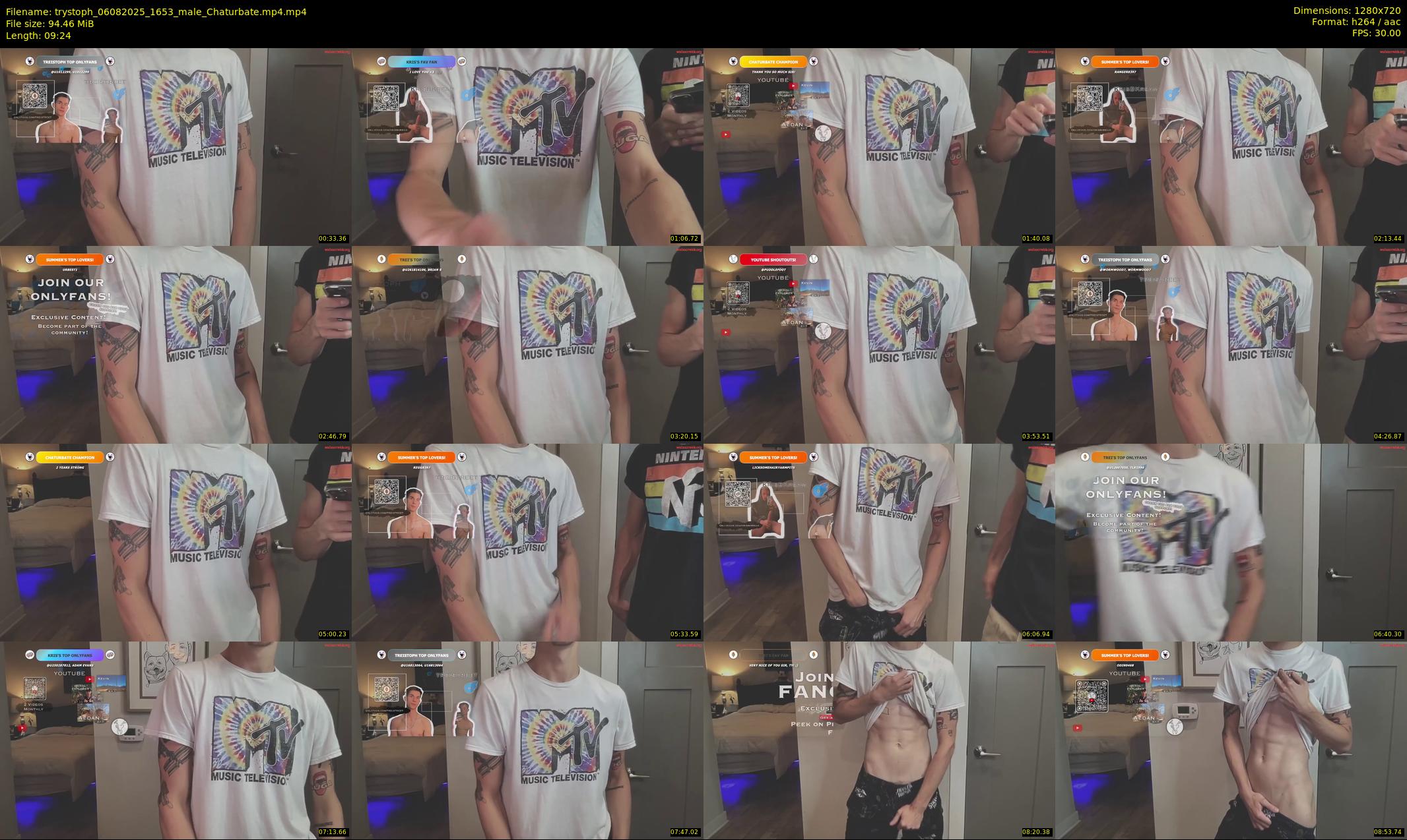 trystoph — 10 minute Chaturbate male cam show recording, 720p, Aug 6, 2025