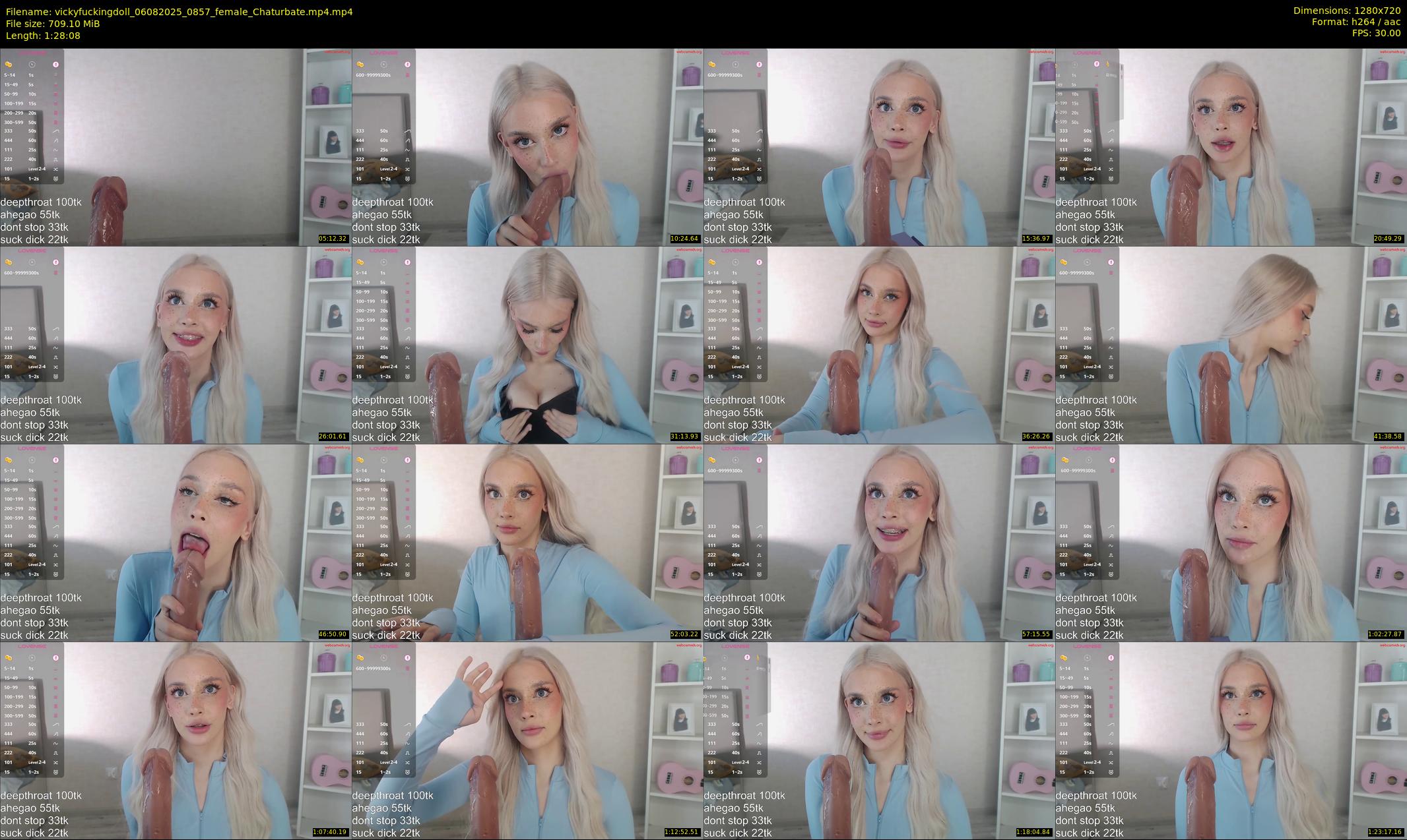 vickyfuckingdoll — 89 minute Chaturbate female cam show recording, 720p, Aug 6, 2025