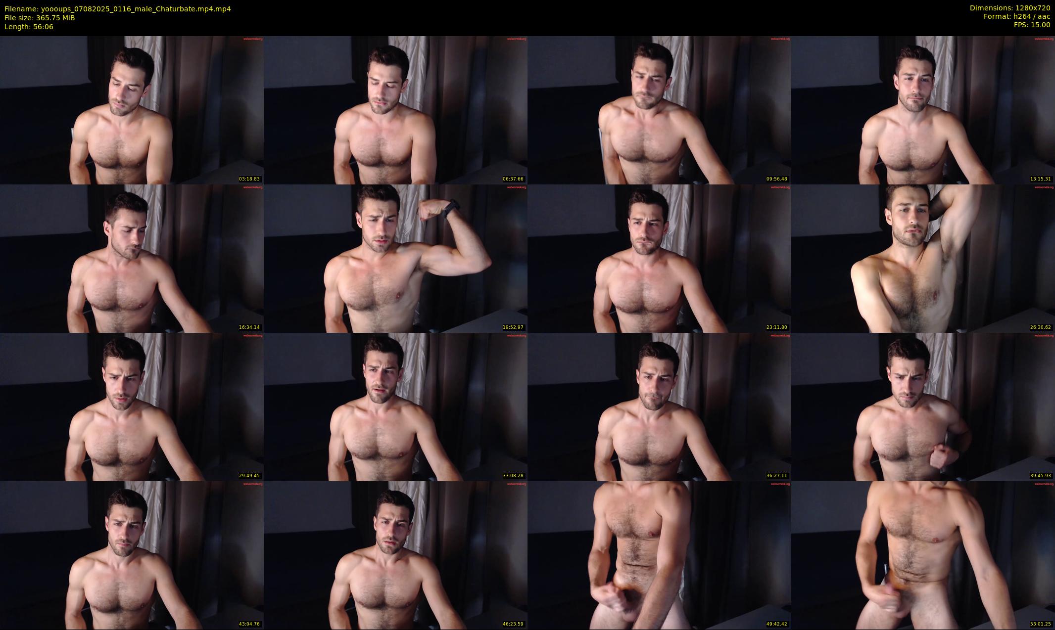 yoooups — 57 minute Chaturbate male cam show recording, 720p, Aug 7, 2025