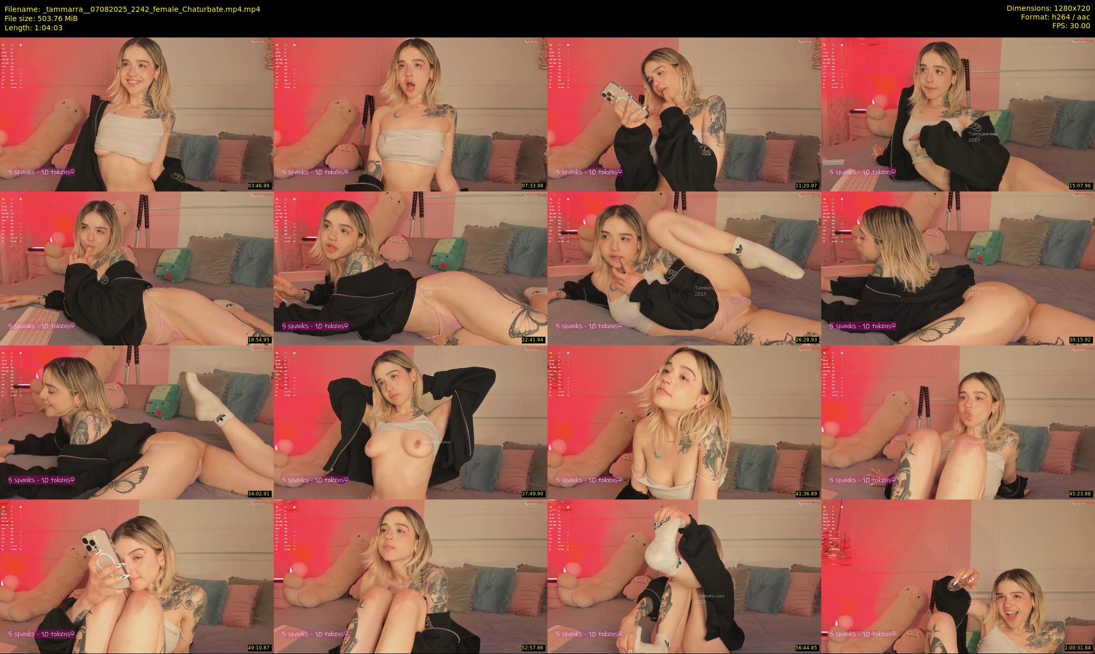 _tammarra_ — 65 minute Chaturbate female cam show recording, 720p, Aug 7, 2025