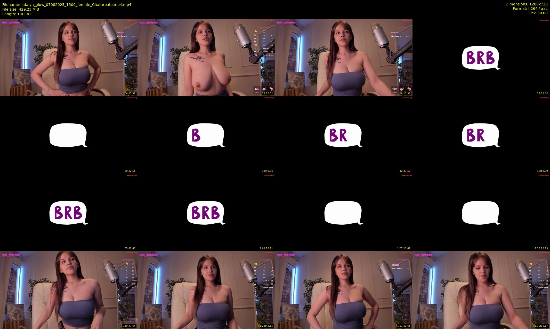 adalyn_glow — 104 minute Chaturbate female cam show recording, 720p, Aug 7, 2025