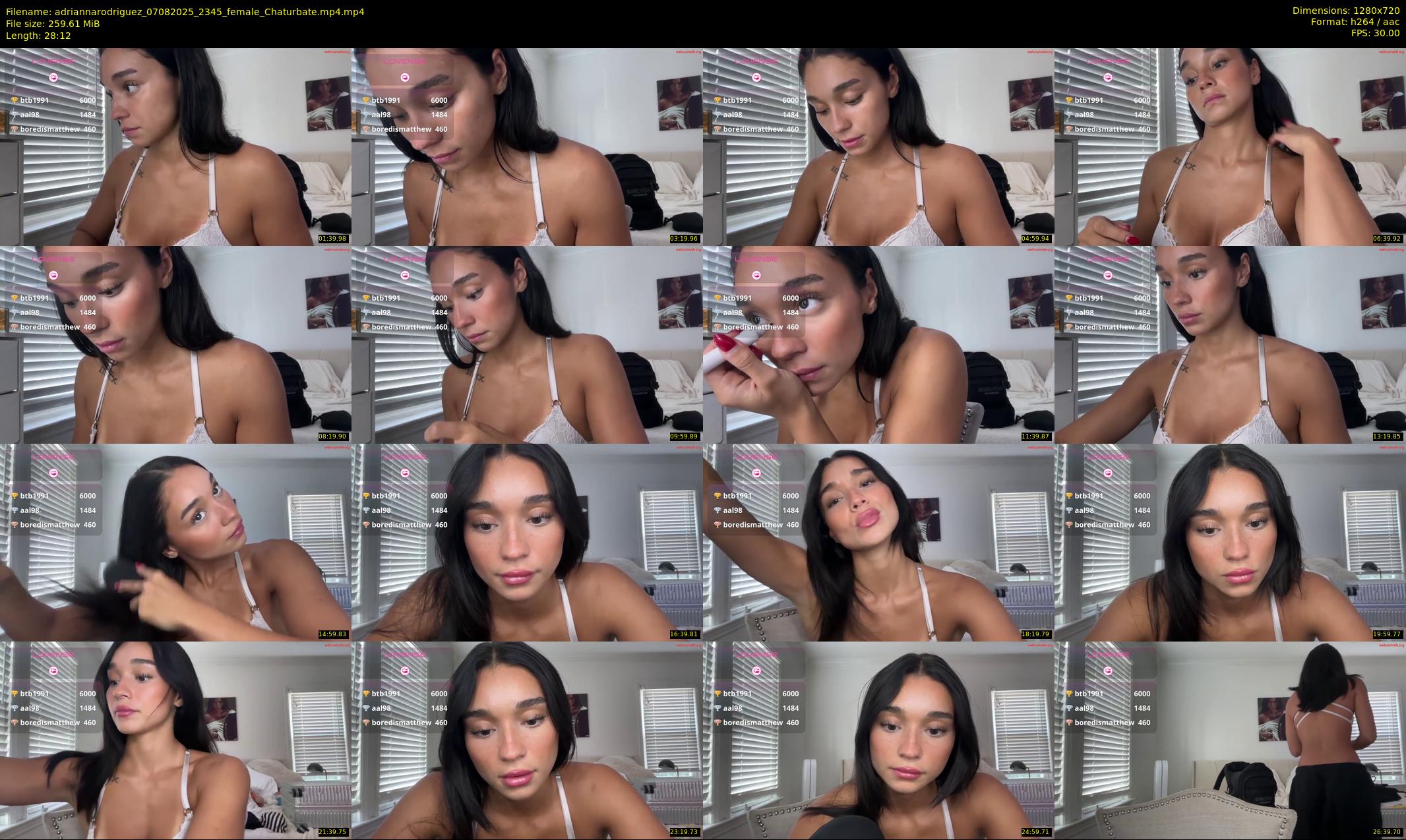 adriannarodriguez — 29 minute Chaturbate female cam show recording, 720p, Aug 7, 2025