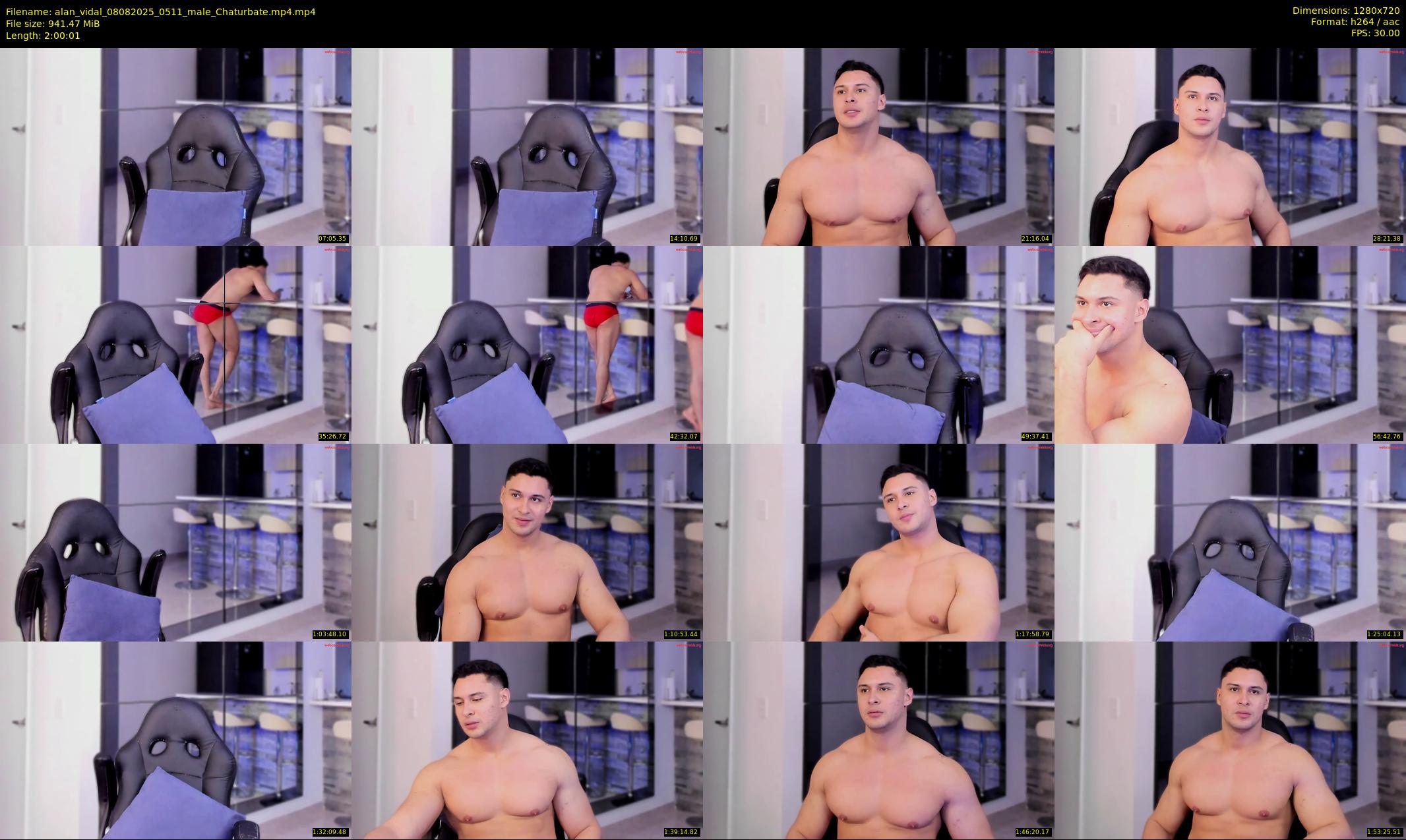 alan_vidal — 121 minute Chaturbate male cam show recording, 720p, Aug 8, 2025
