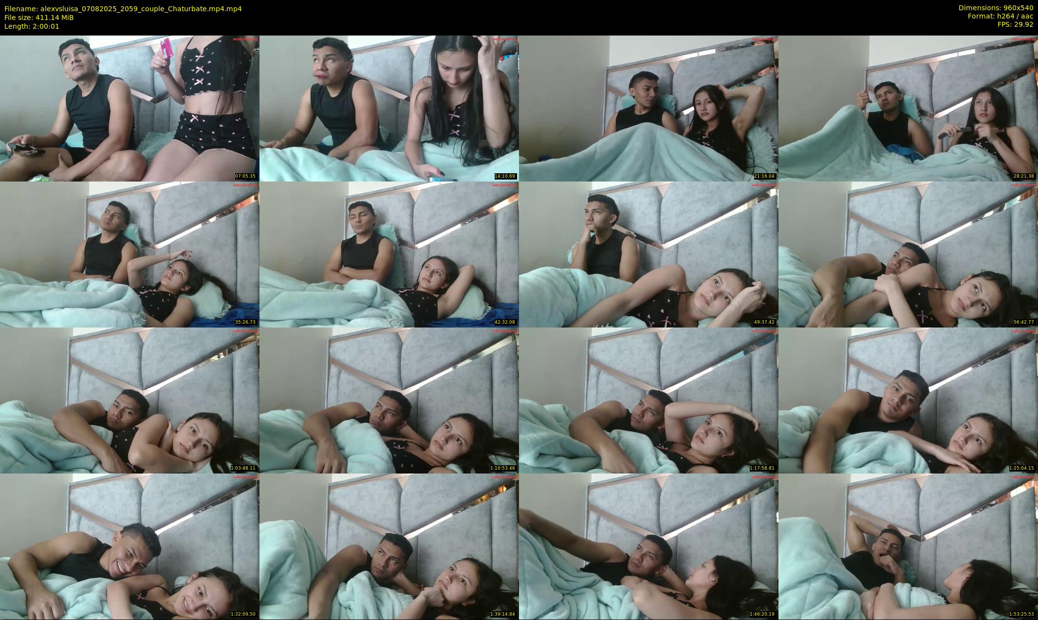 alexvsluisa — 121 minute Chaturbate couple cam show recording, 480p, Aug 7, 2025