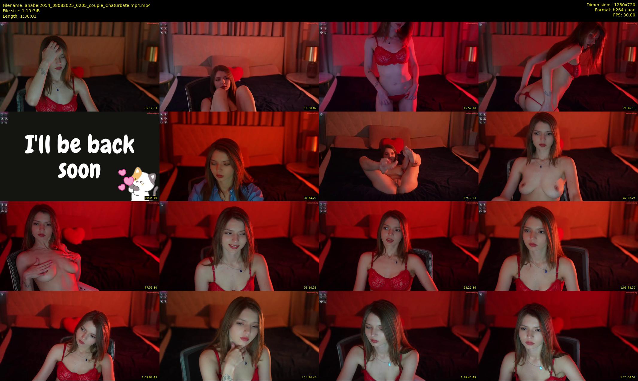 anabel2054 — 91 minute Chaturbate female cam show recording, 720p, Aug 8, 2025