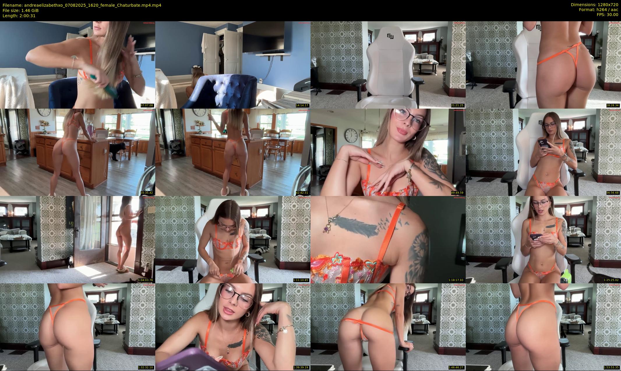 andreaelizabethxo — 121 minute Chaturbate female cam show recording, 720p, Aug 7, 2025