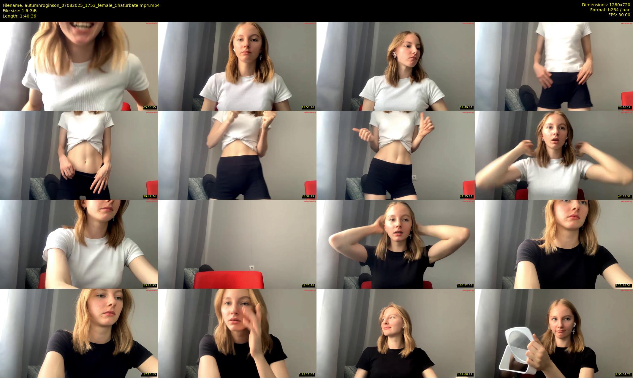 autumnroginson — 101 minute Chaturbate female cam show recording, 720p, Aug 7, 2025