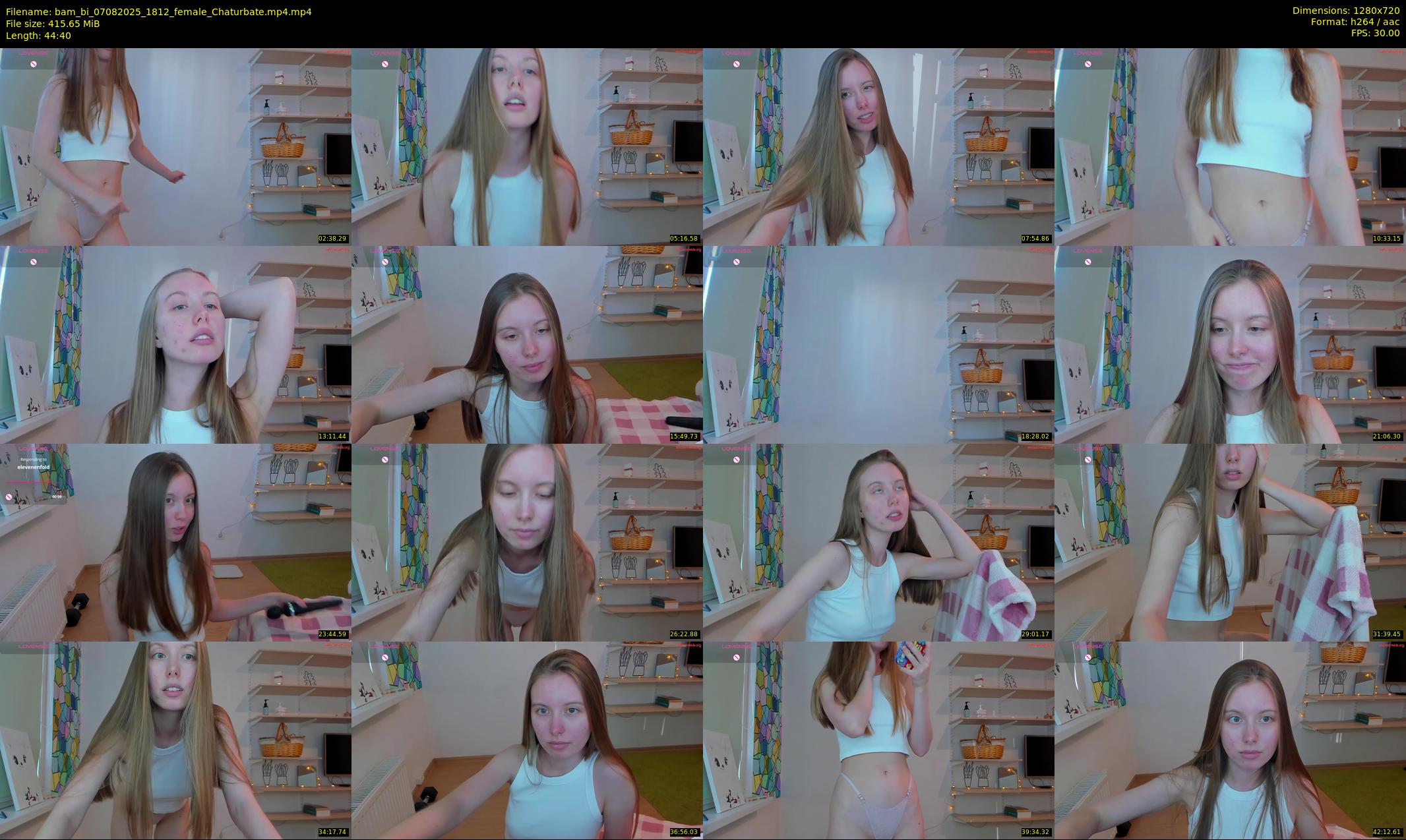 bam_bi — 45 minute Chaturbate female cam show recording, 720p, Aug 7, 2025