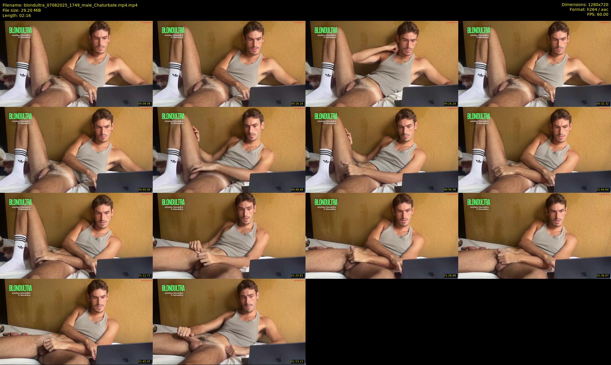 blondultra — 3 minute Chaturbate male cam show recording, 720p, Aug 7, 2025