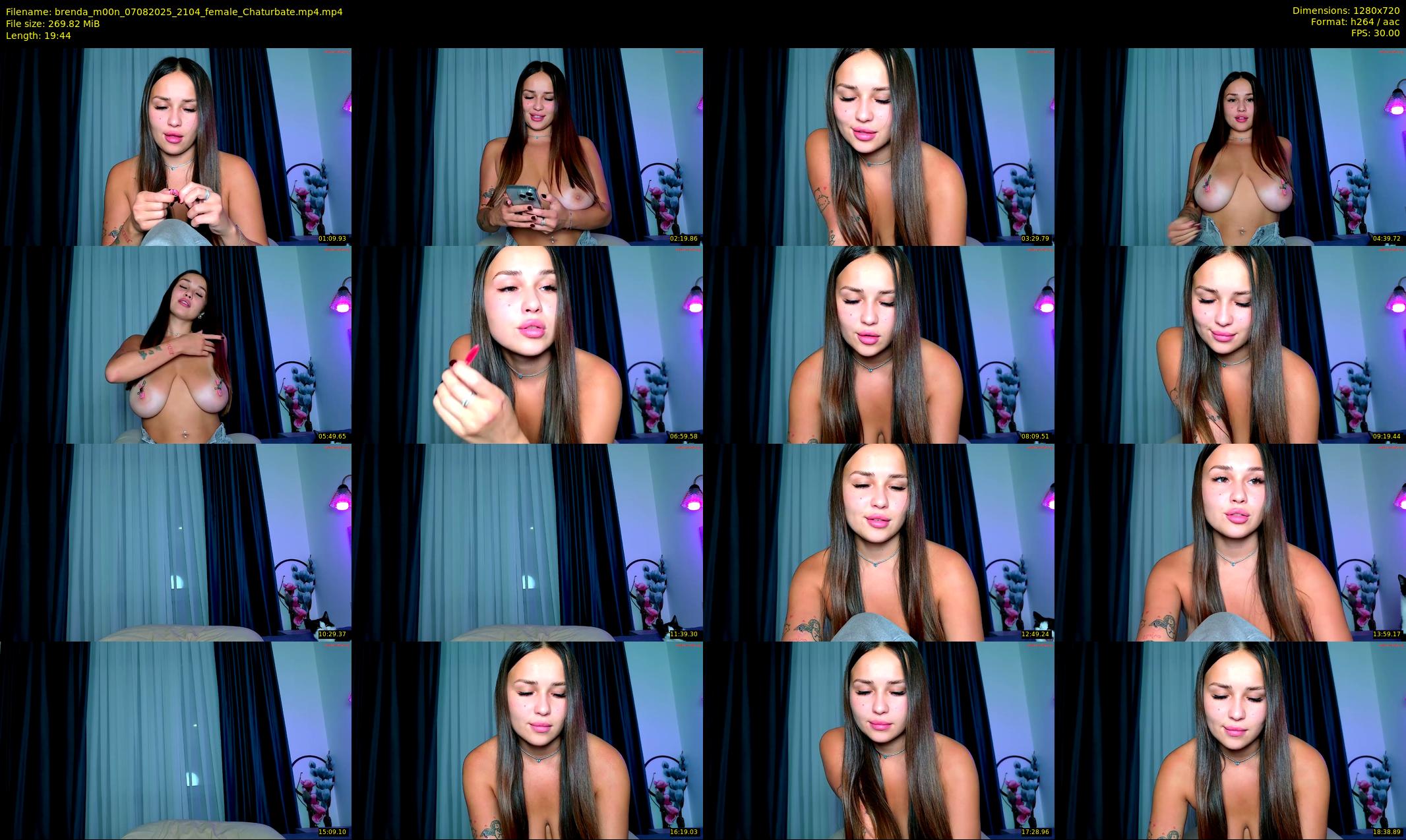 brenda_m00n — 20 minute Chaturbate female cam show recording, 720p, Aug 7, 2025