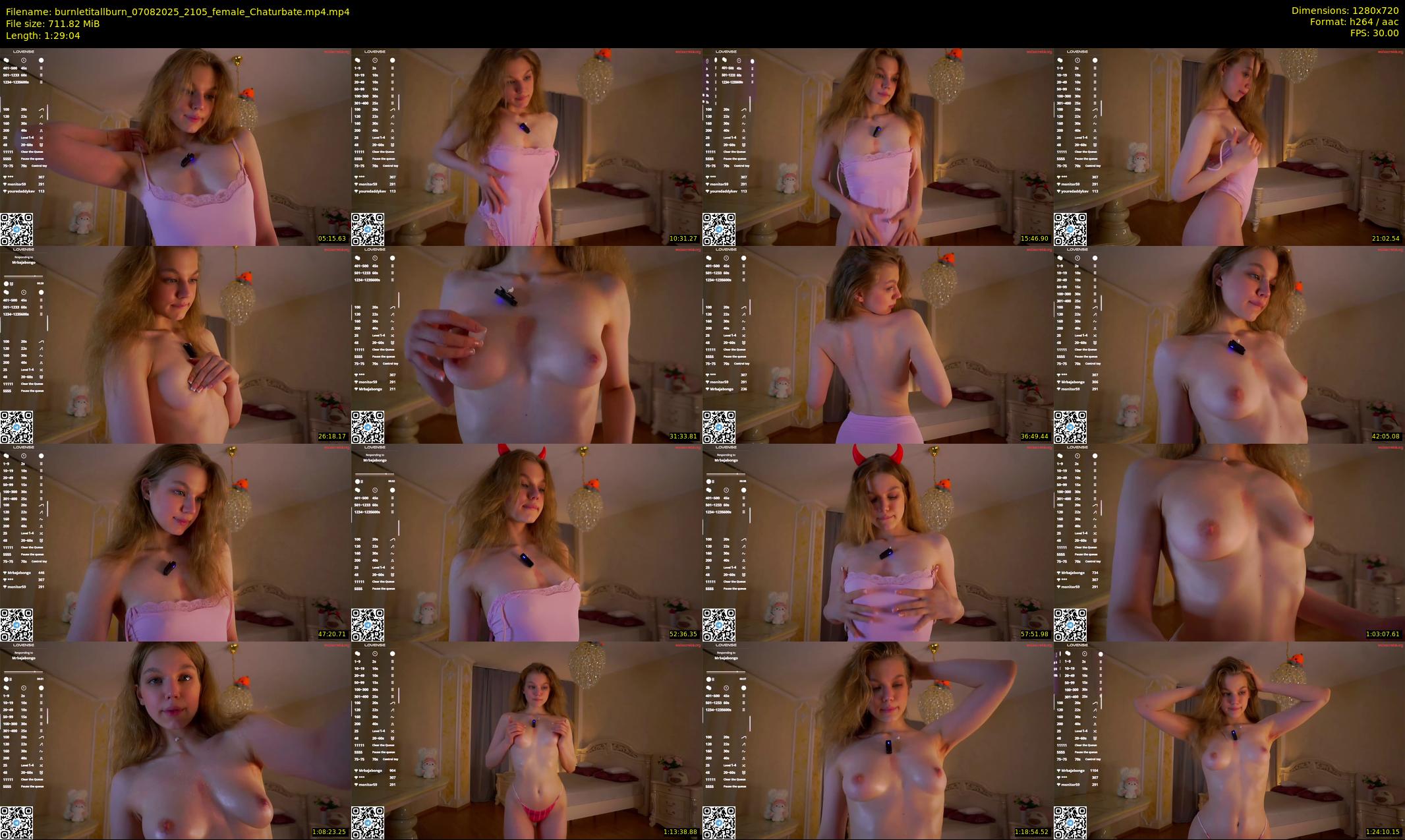 burnletitallburn — 90 minute Chaturbate female cam show recording, 720p, Aug 7, 2025