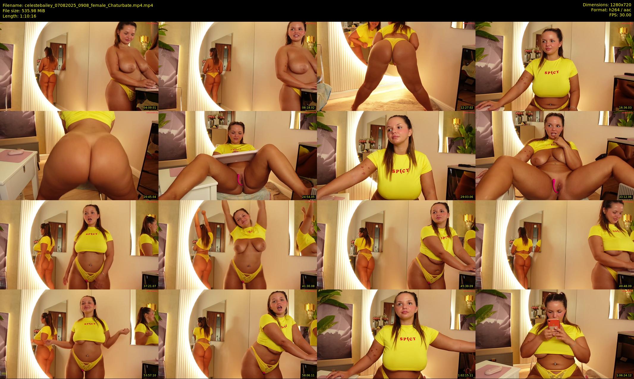 celestebailey — 71 minute Chaturbate female cam show recording, 720p, Aug 7, 2025