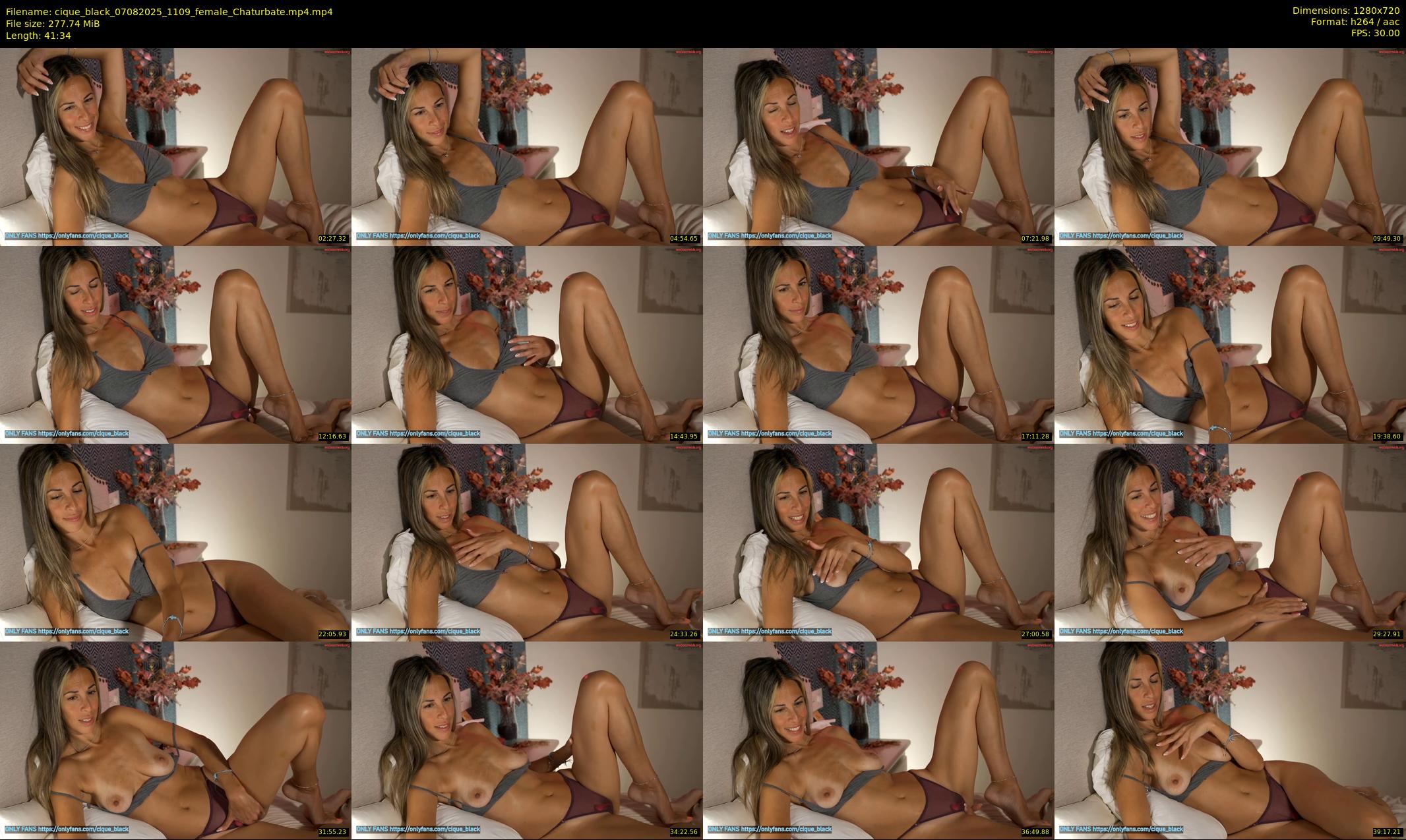 cique_black — 42 minute Chaturbate female cam show recording, 720p, Aug 7, 2025