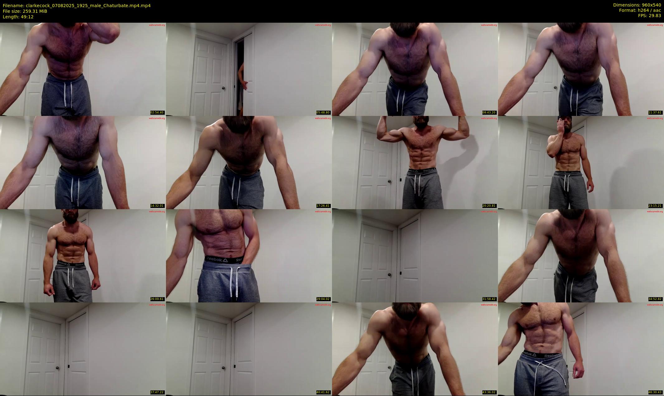 clarkecock — 50 minute Chaturbate male cam show recording, 480p, Aug 7, 2025