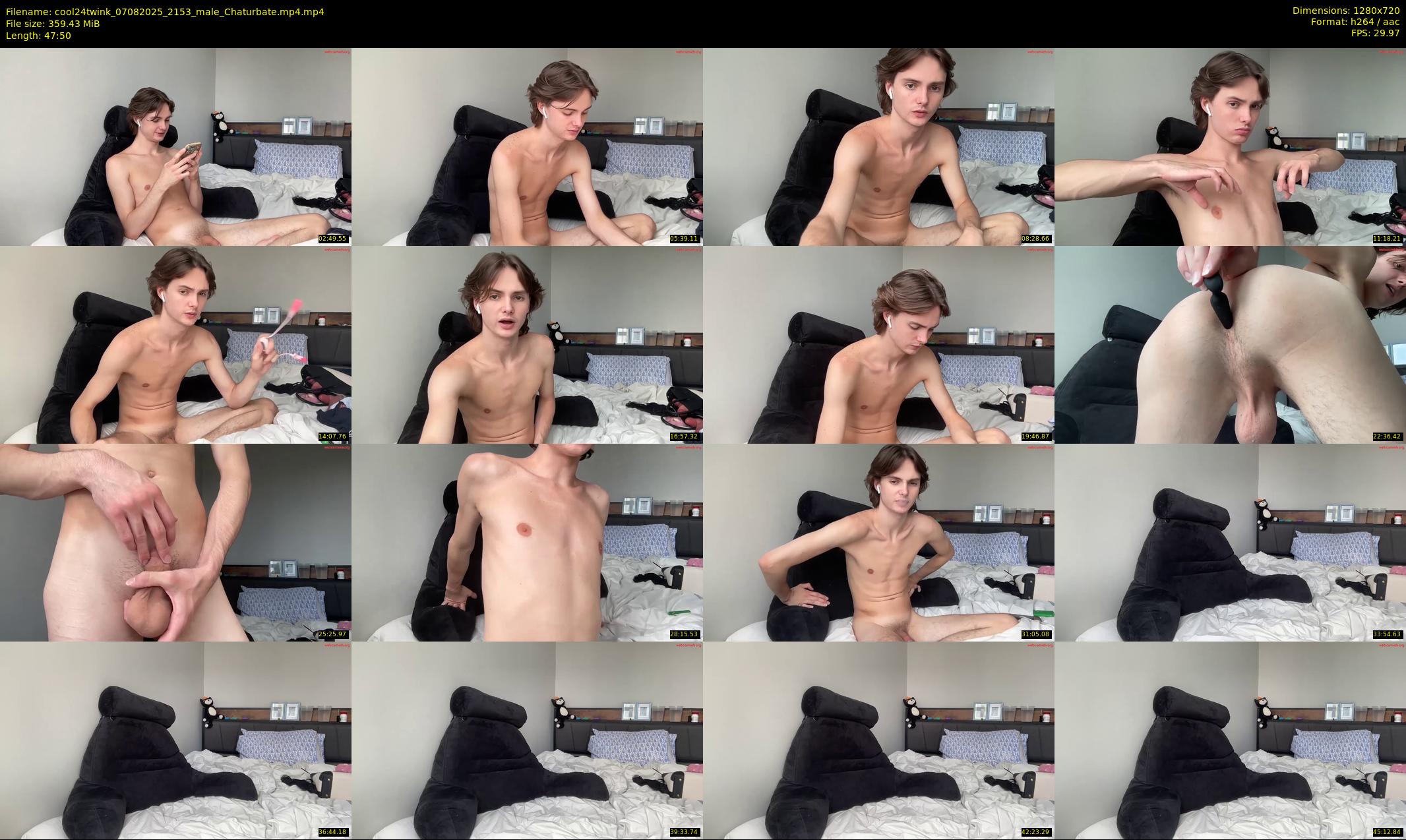 cool24twink — 48 minute Chaturbate male cam show recording, 720p, Aug 7, 2025