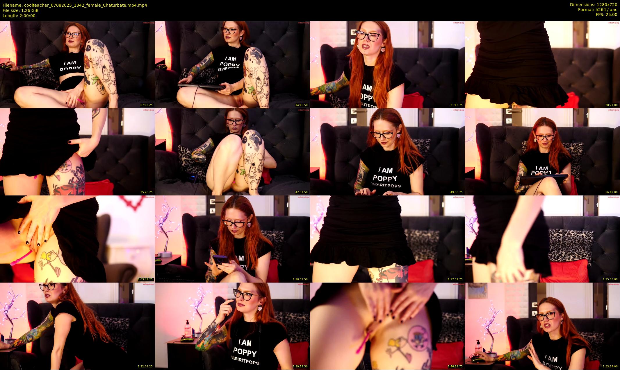 coolteacher — 120 minute Chaturbate female cam show recording, 720p, Aug 7, 2025