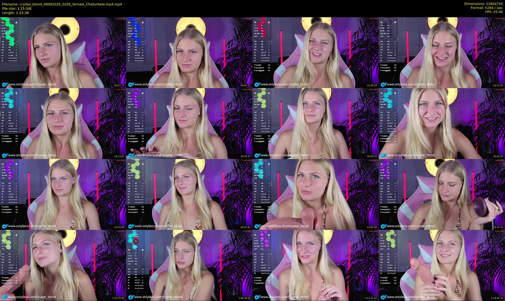 crystal_blond — 83 minute Chaturbate female cam show recording, 720p, Aug 8, 2025