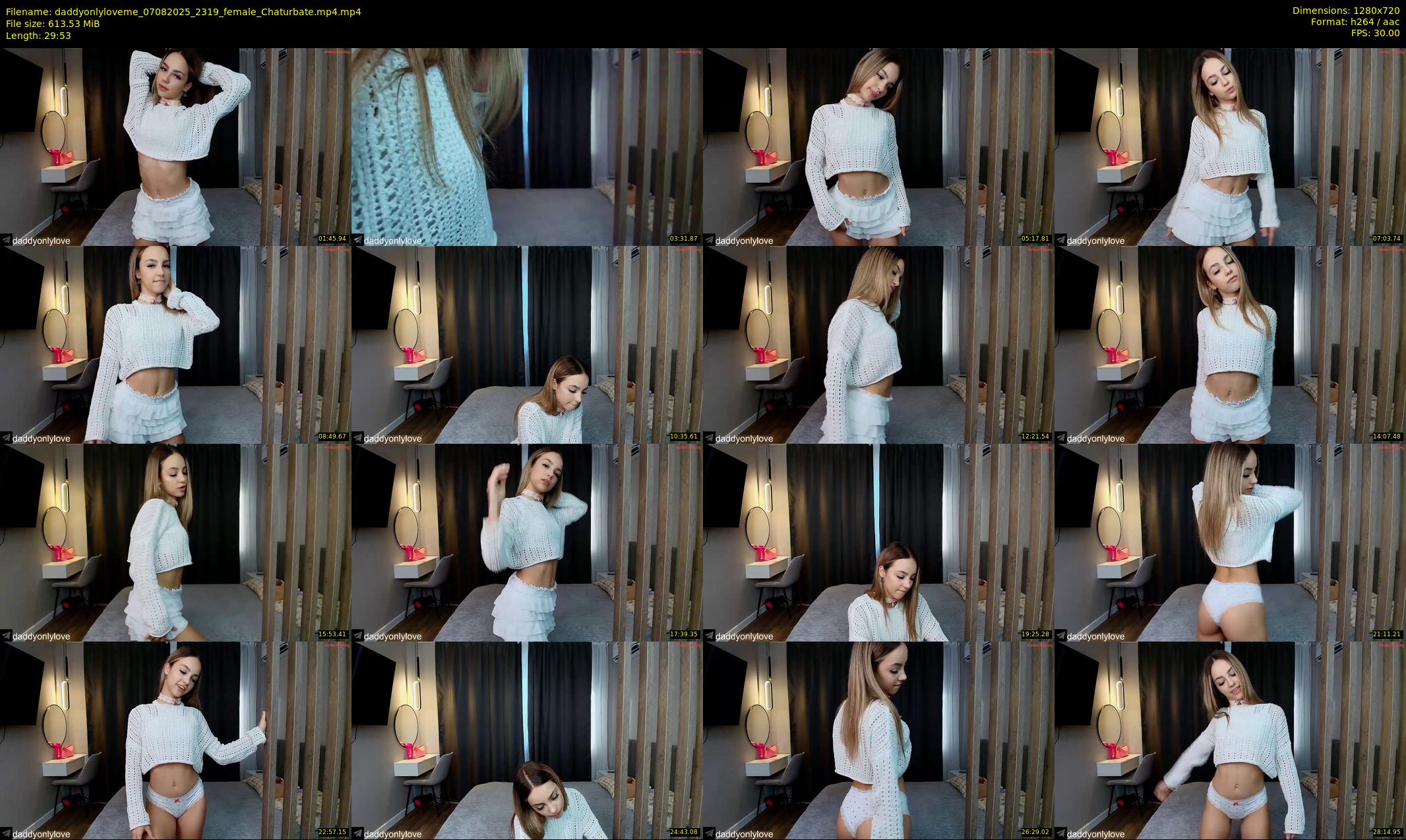daddyonlyloveme — 30 minute Chaturbate female cam show recording, 720p, Aug 7, 2025