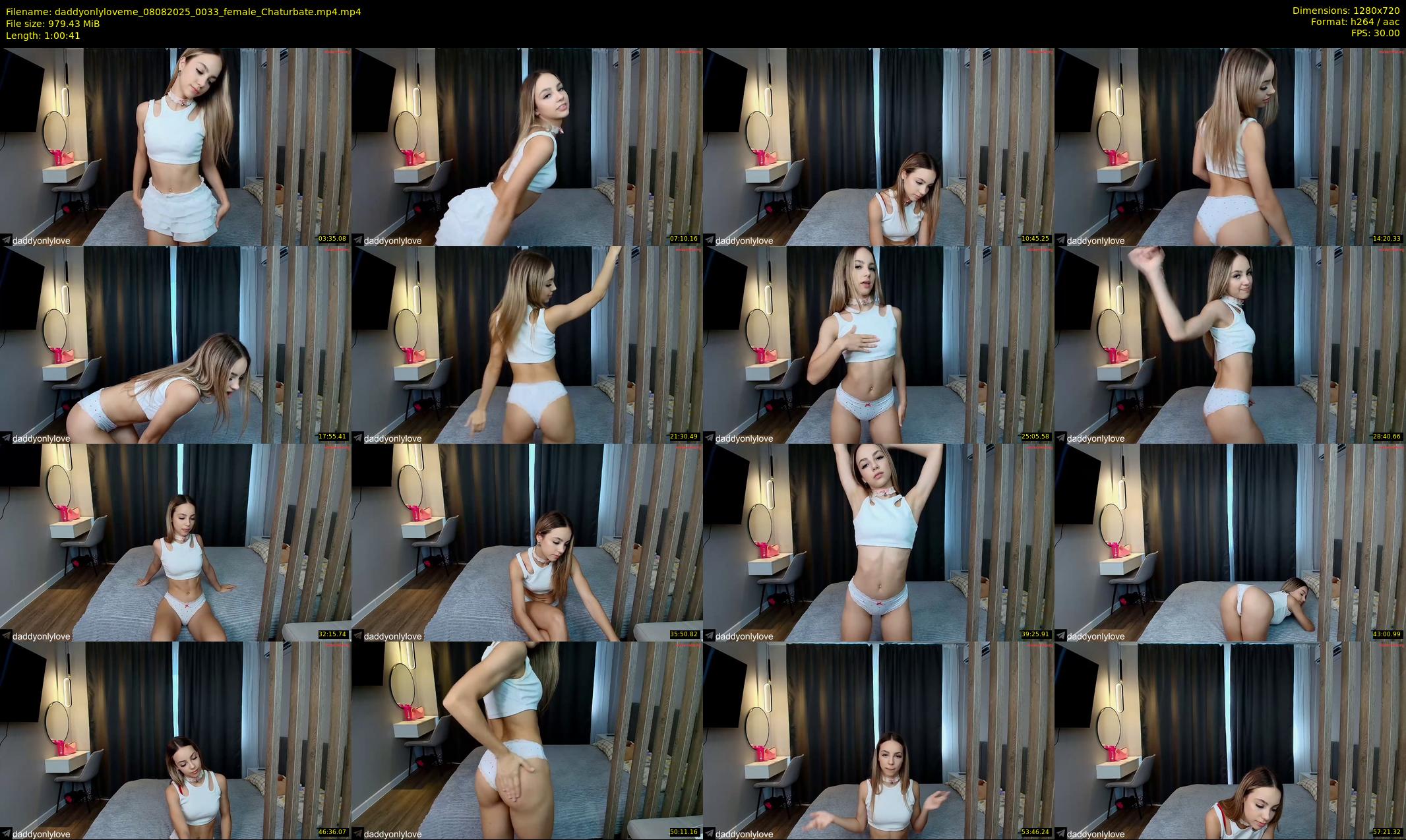 daddyonlyloveme — 61 minute Chaturbate female cam show recording, 720p, Aug 8, 2025