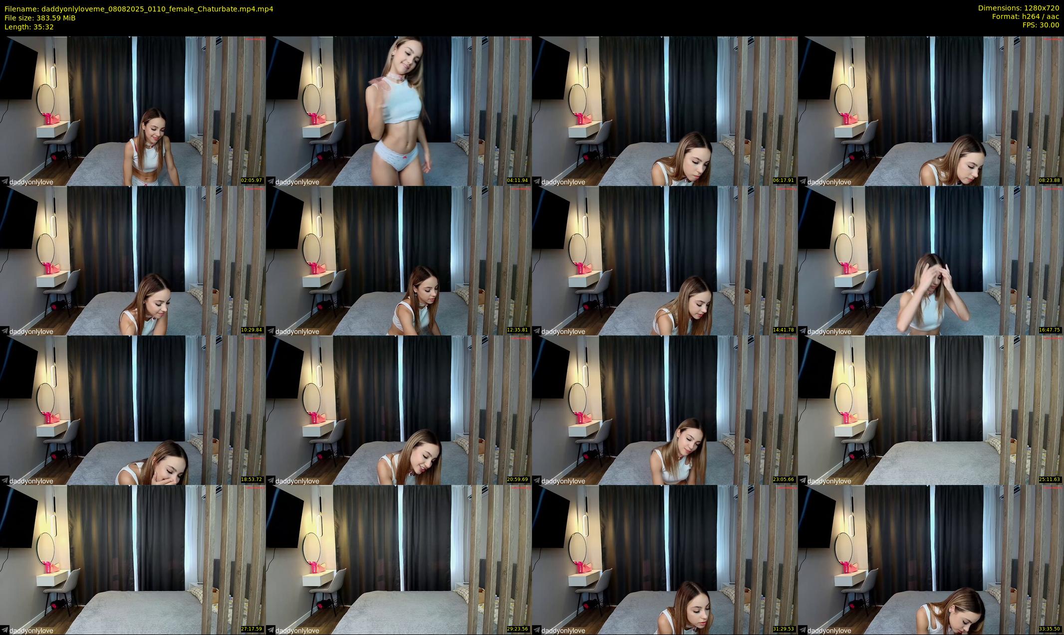 daddyonlyloveme — 36 minute Chaturbate female cam show recording, 720p, Aug 8, 2025