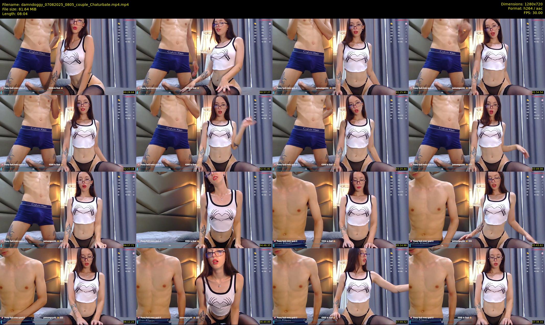damndoggy — 9 minute Chaturbate couple cam show recording, 720p, Aug 7, 2025