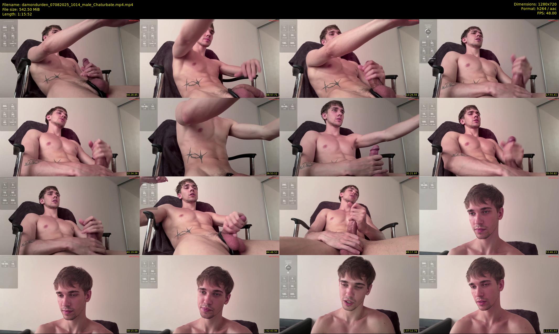 damondurden — 76 minute Chaturbate male cam show recording, 720p, Aug 7, 2025