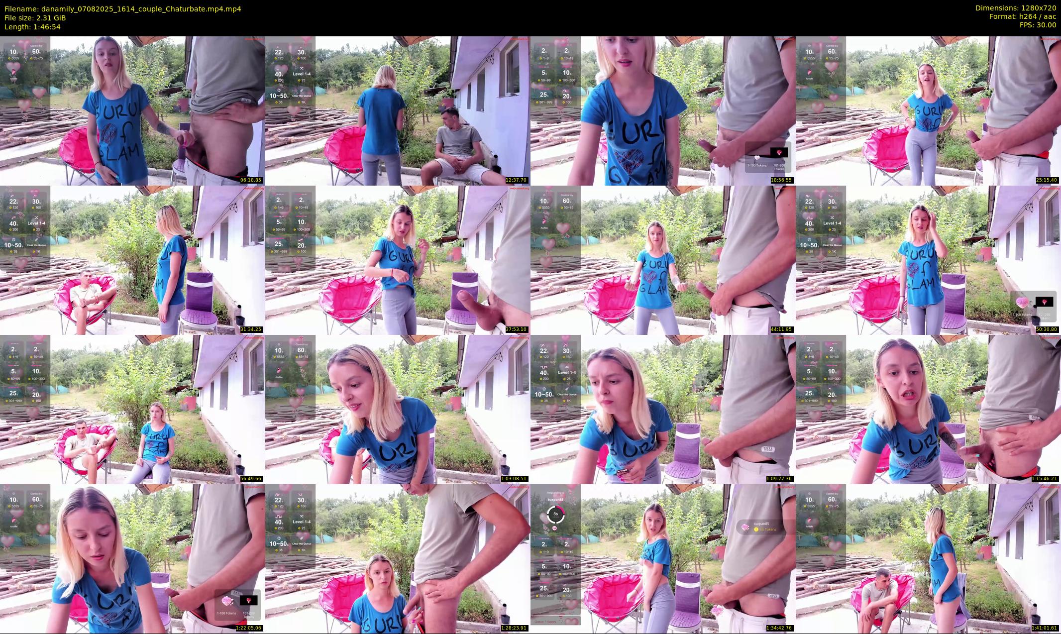 danamily — 107 minute Chaturbate female cam show recording, 720p, Aug 7, 2025
