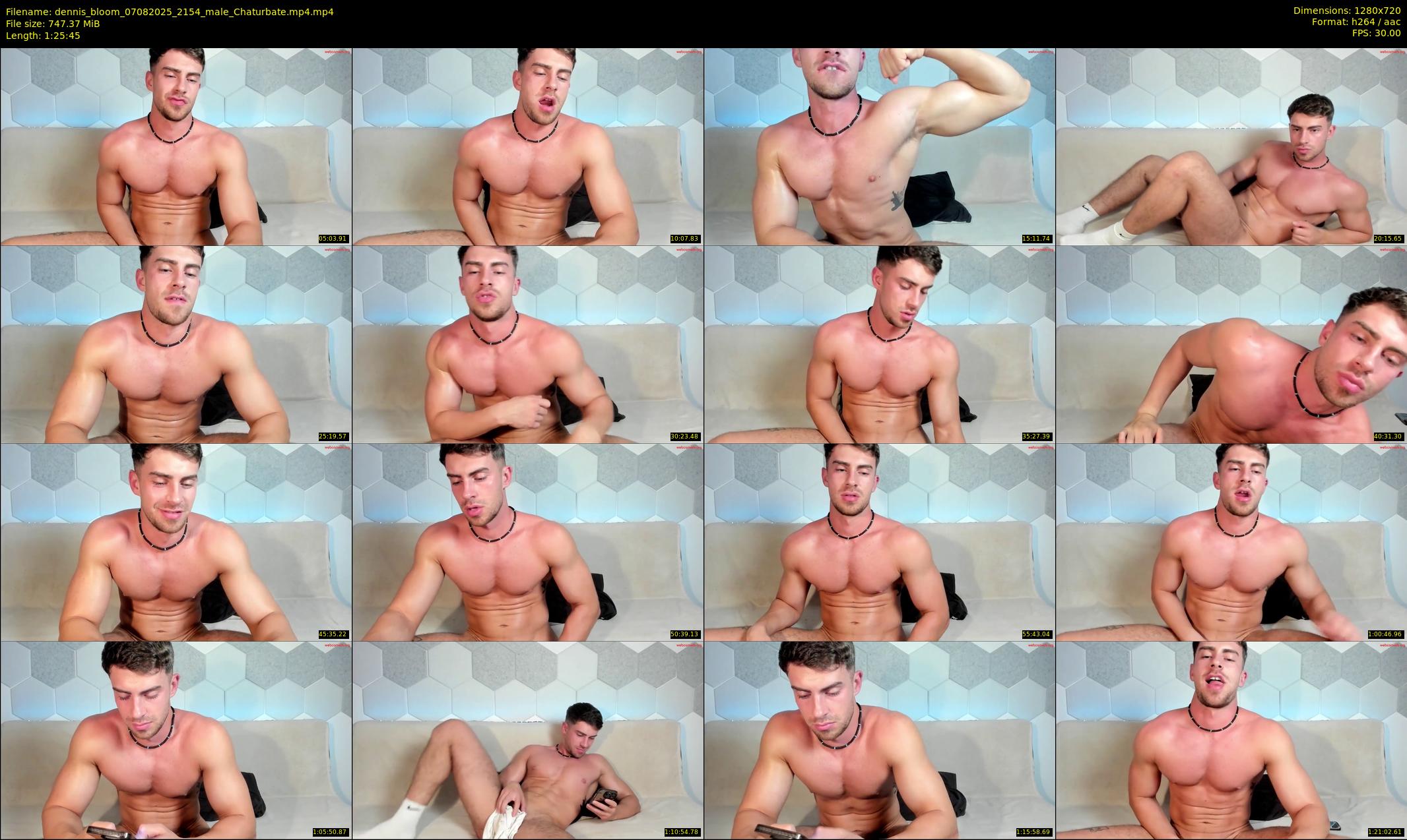 dennis_bloom — 86 minute Chaturbate male cam show recording, 720p, Aug 7, 2025