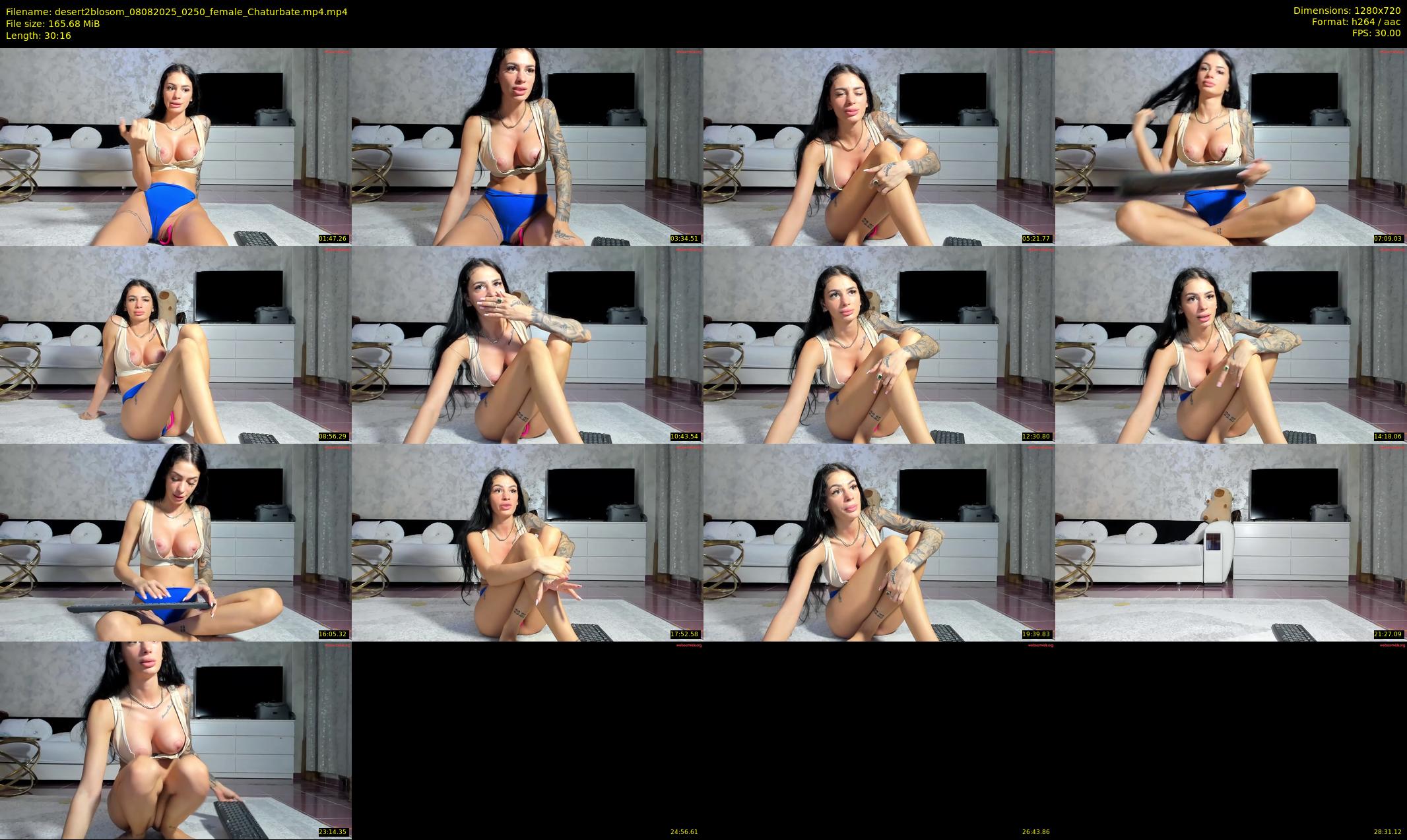 desert2blosom — 31 minute Chaturbate female cam show recording, 720p, Aug 8, 2025