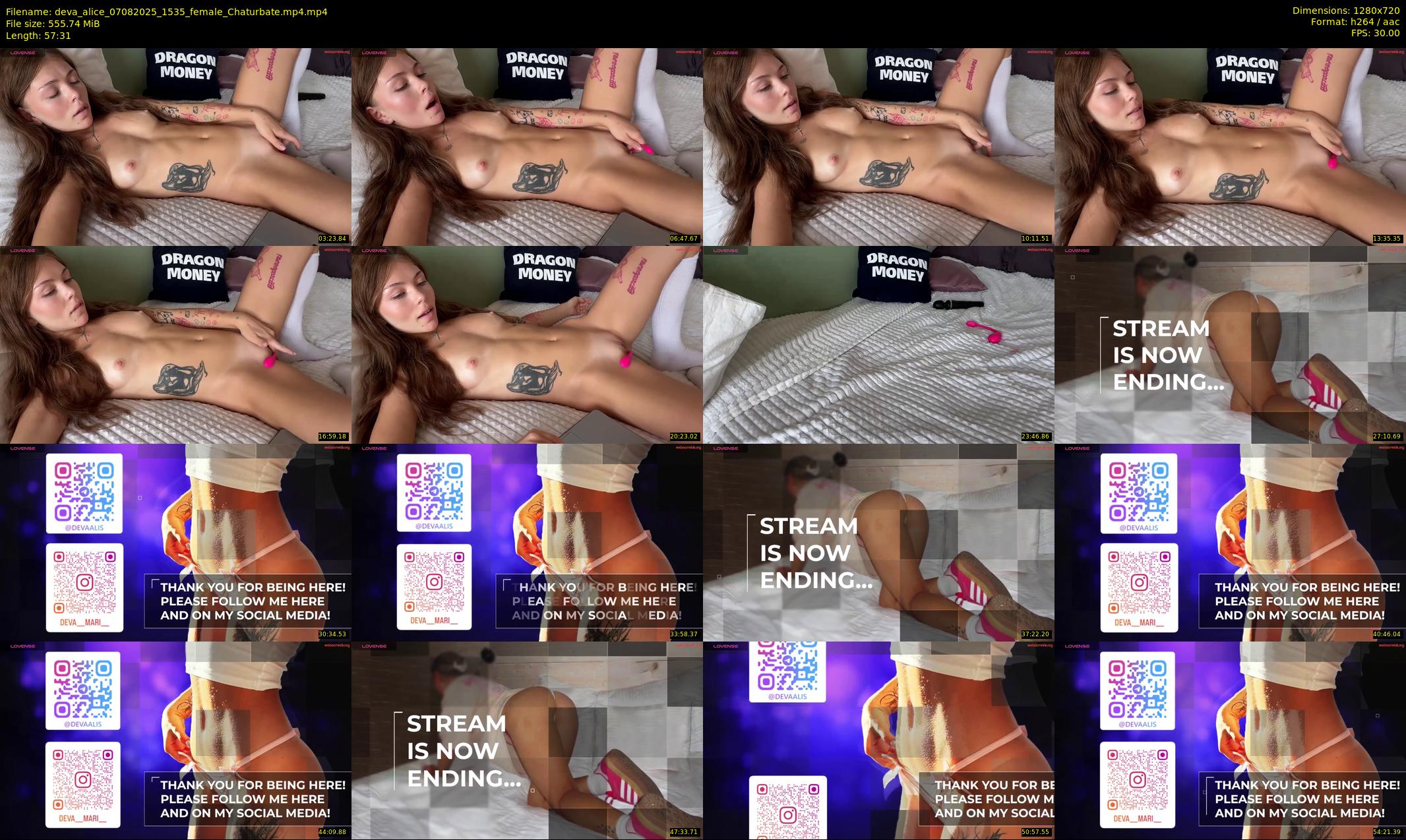 deva_alice — 58 minute Chaturbate female cam show recording, 720p, Aug 7, 2025