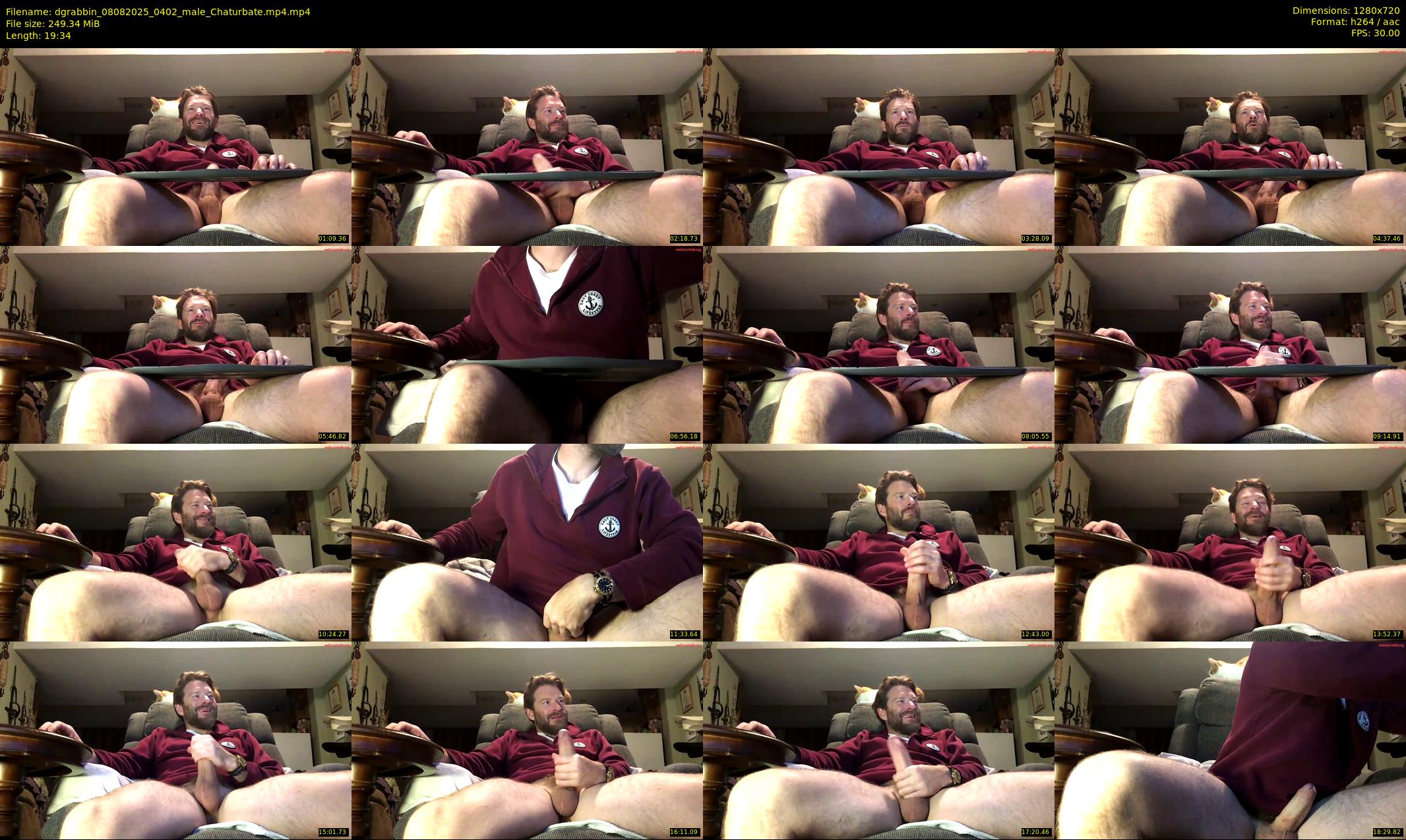 dgrabbin — 20 minute Chaturbate male cam show recording, 720p, Aug 8, 2025