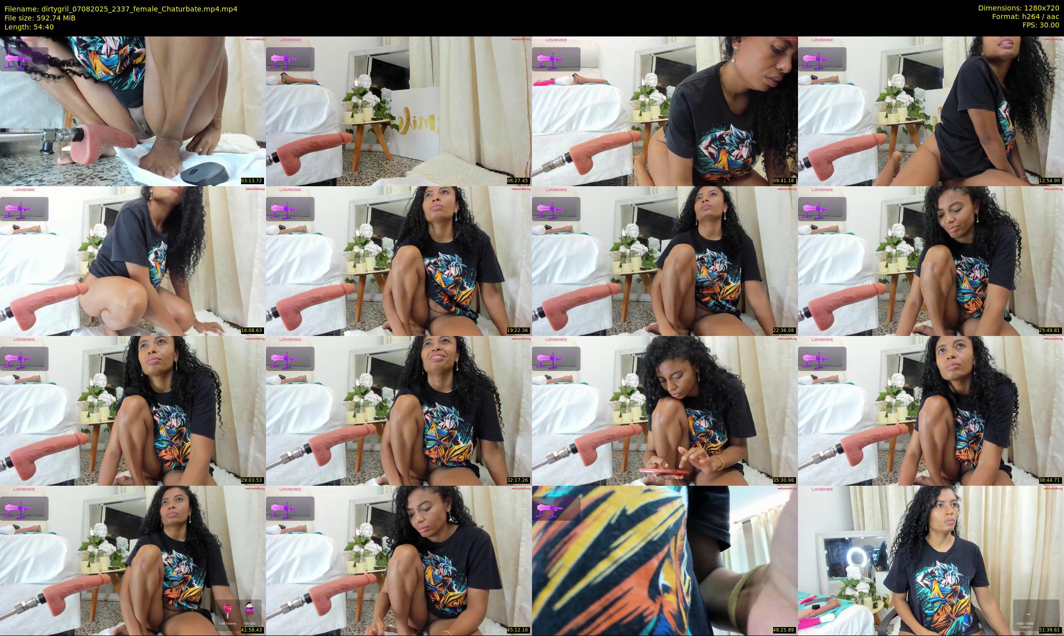 dirtygril — 55 minute Chaturbate female cam show recording, 720p, Aug 7, 2025