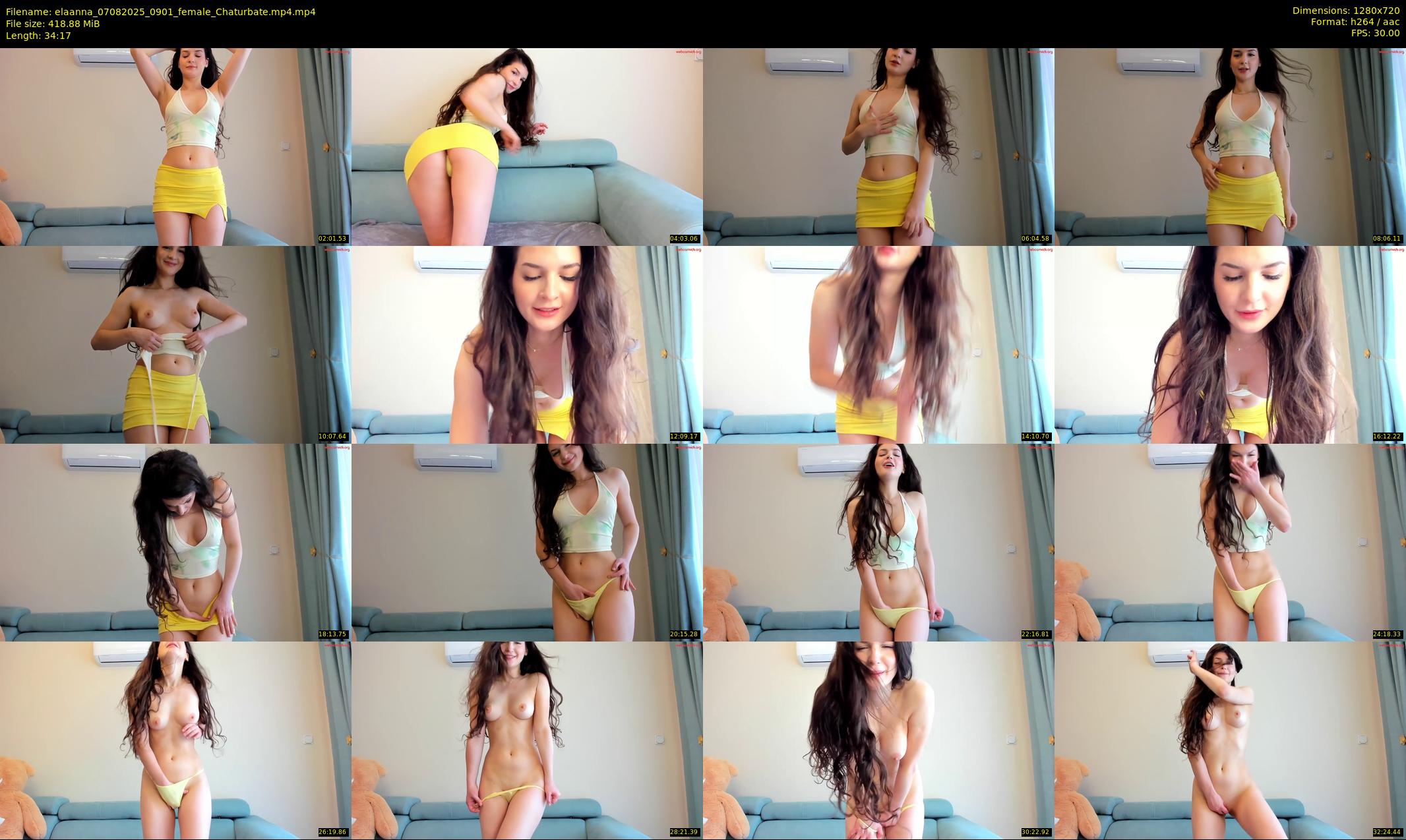 elaanna — 35 minute Chaturbate female cam show recording, 720p, Aug 7, 2025
