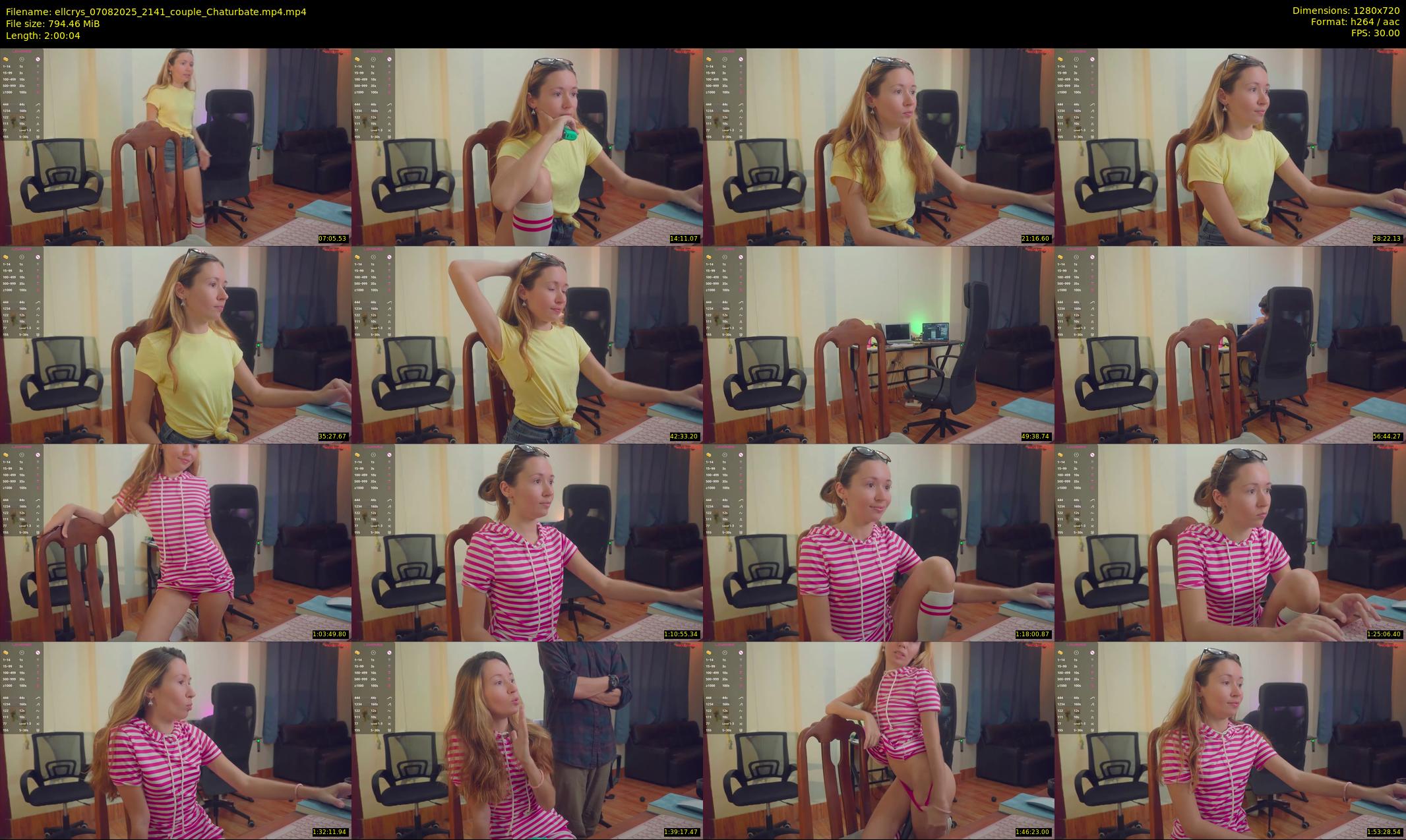 ellcrys — 121 minute Chaturbate couple cam show recording, 720p, Aug 7, 2025