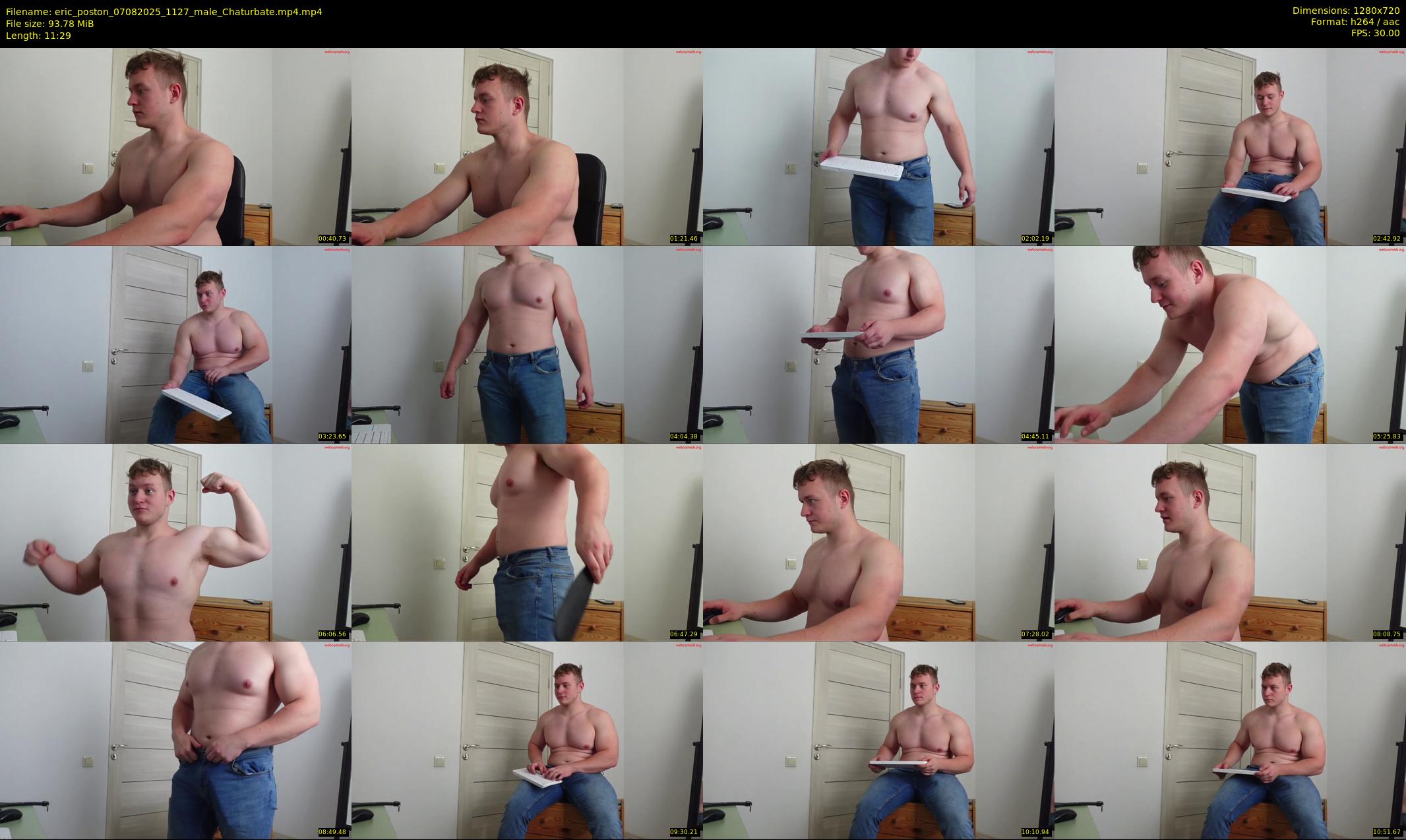 eric_poston — 12 minute Chaturbate male cam show recording, 720p, Aug 7, 2025