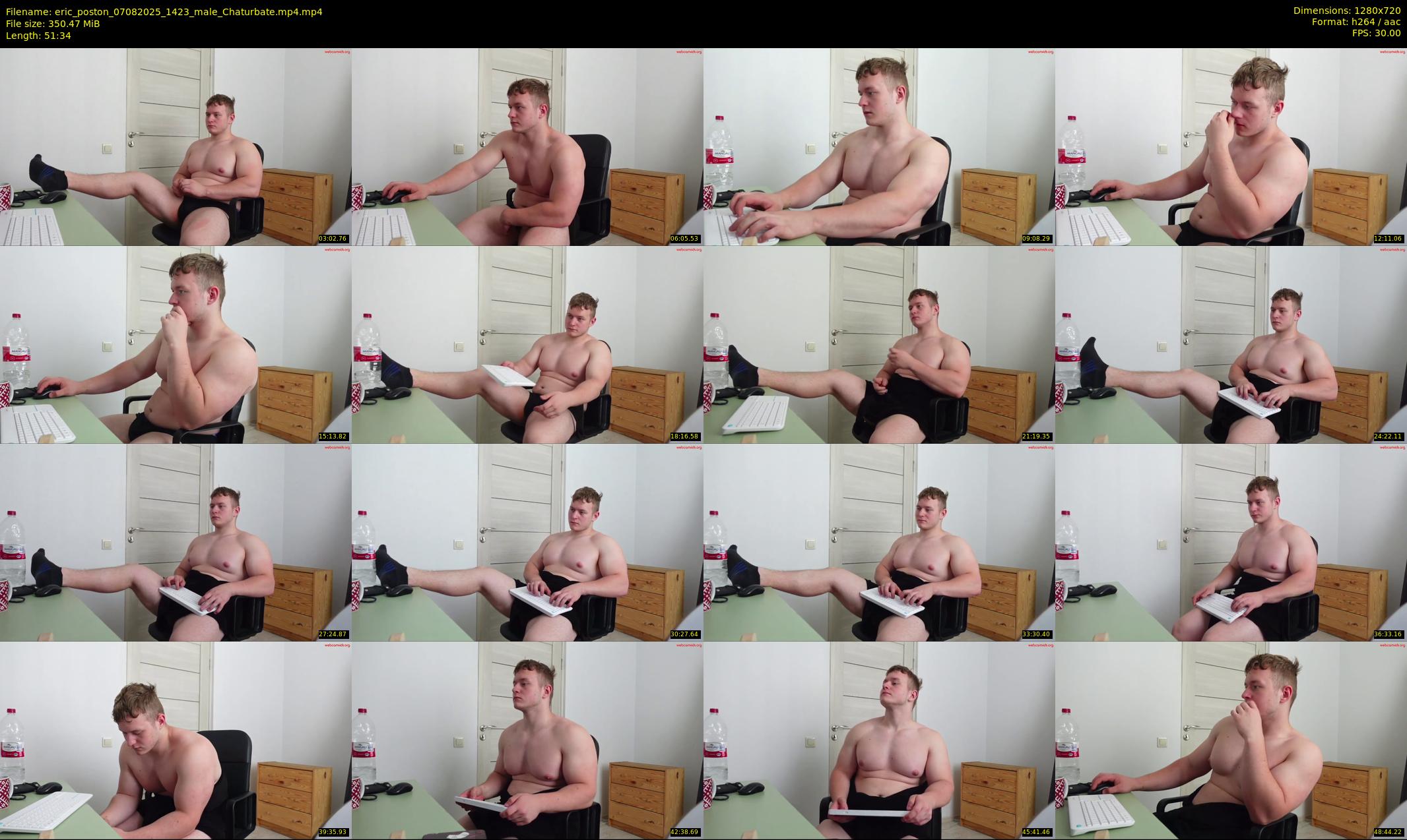 eric_poston — 52 minute Chaturbate male cam show recording, 720p, Aug 7, 2025