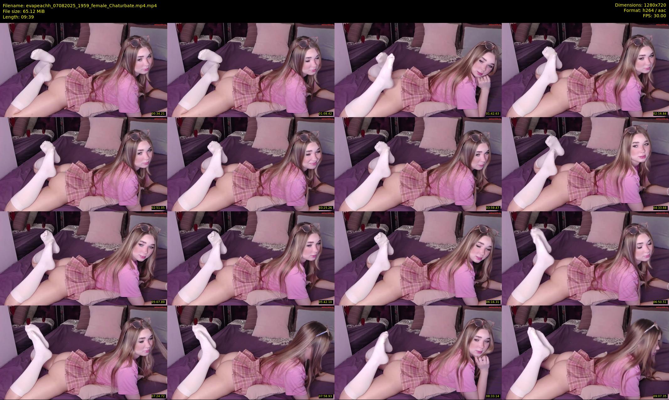 evapeachh — 10 minute Chaturbate female cam show recording, 720p, Aug 7, 2025