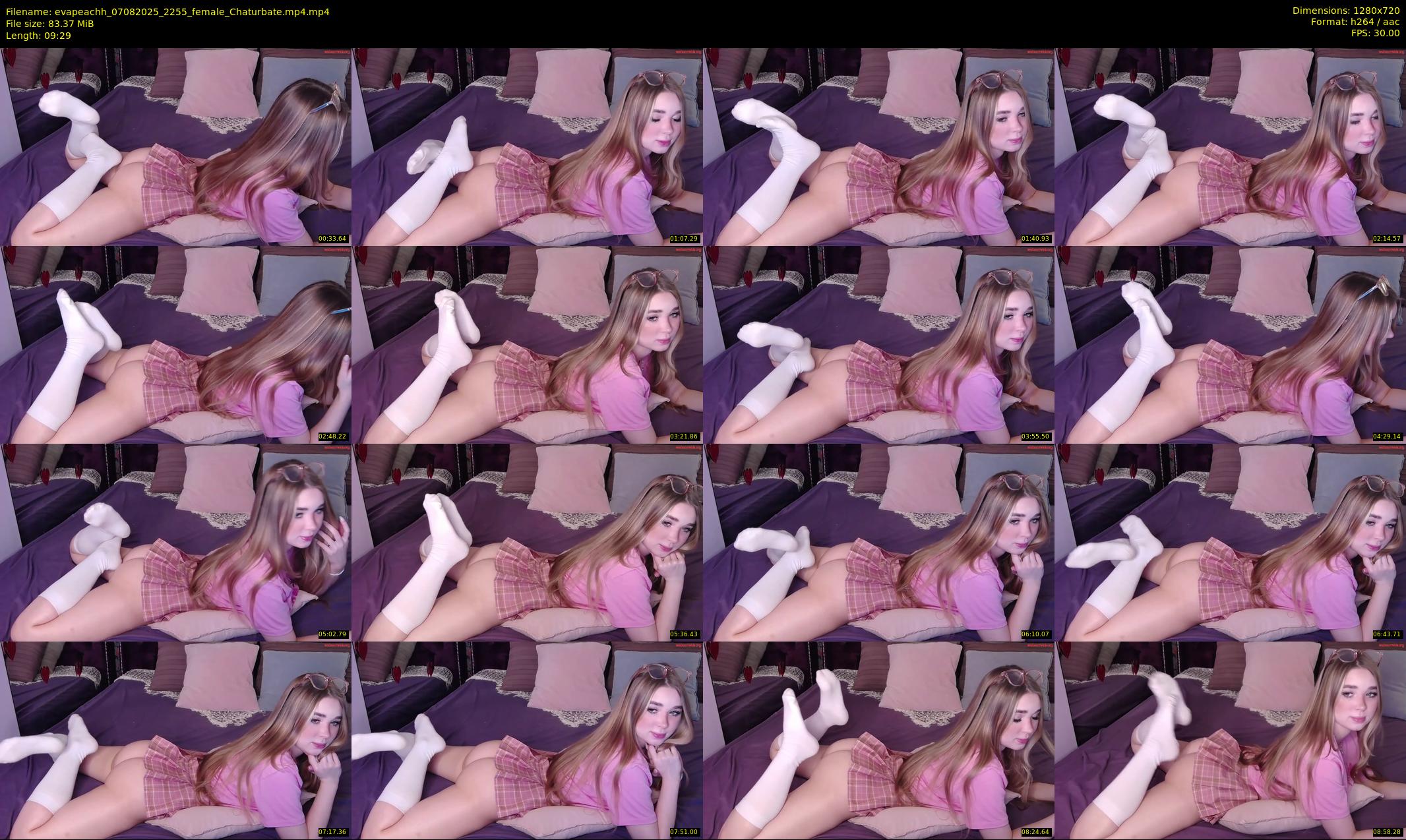 evapeachh — 10 minute Chaturbate female cam show recording, 720p, Aug 7, 2025